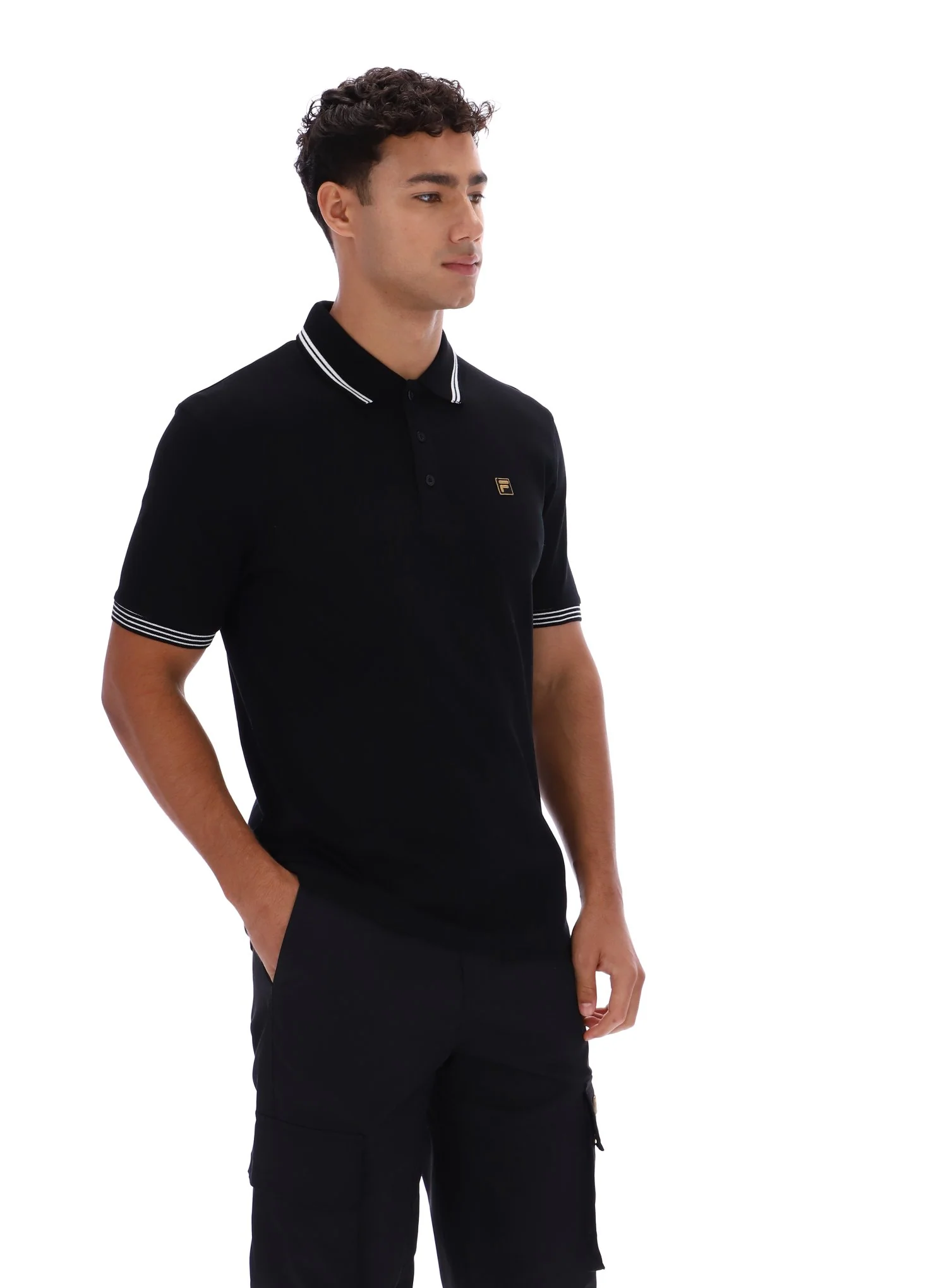 Black Soren 2 Polo Shirt with Tipping - Image 6