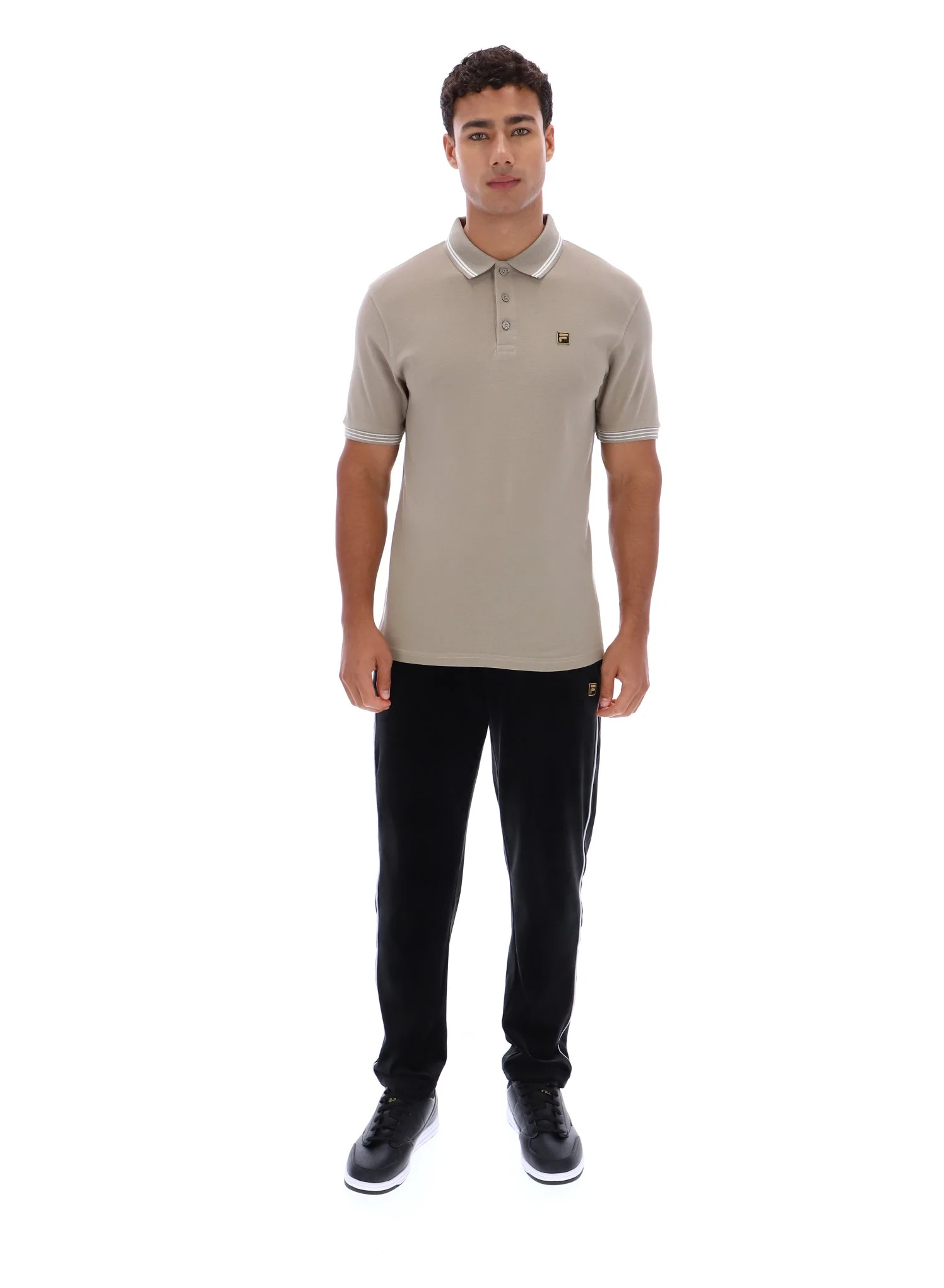 Vintage Khaki Soren 2 Polo Shirt with Tipping - Image 3