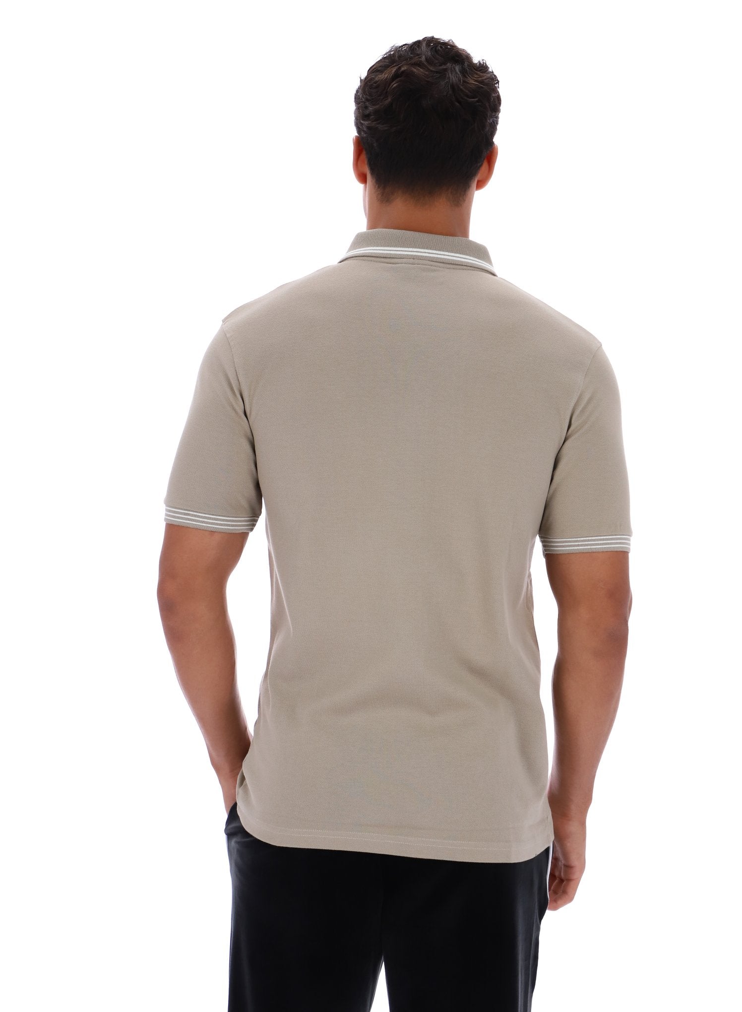 Vintage Khaki Soren 2 Polo Shirt with Tipping - Image 5
