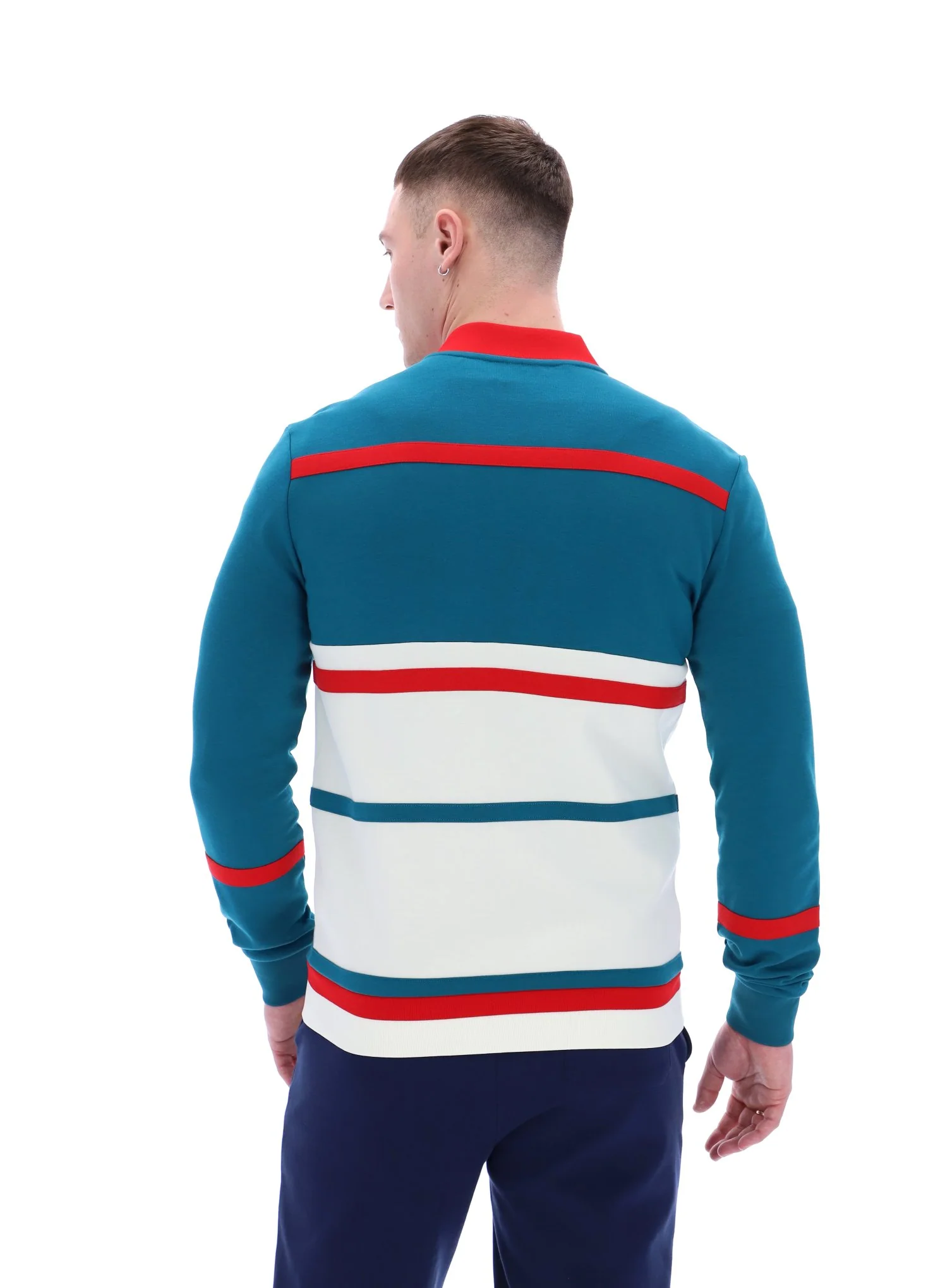 Deep Lagoon Stefan Archive Cut And Sew Track Top - Image 6