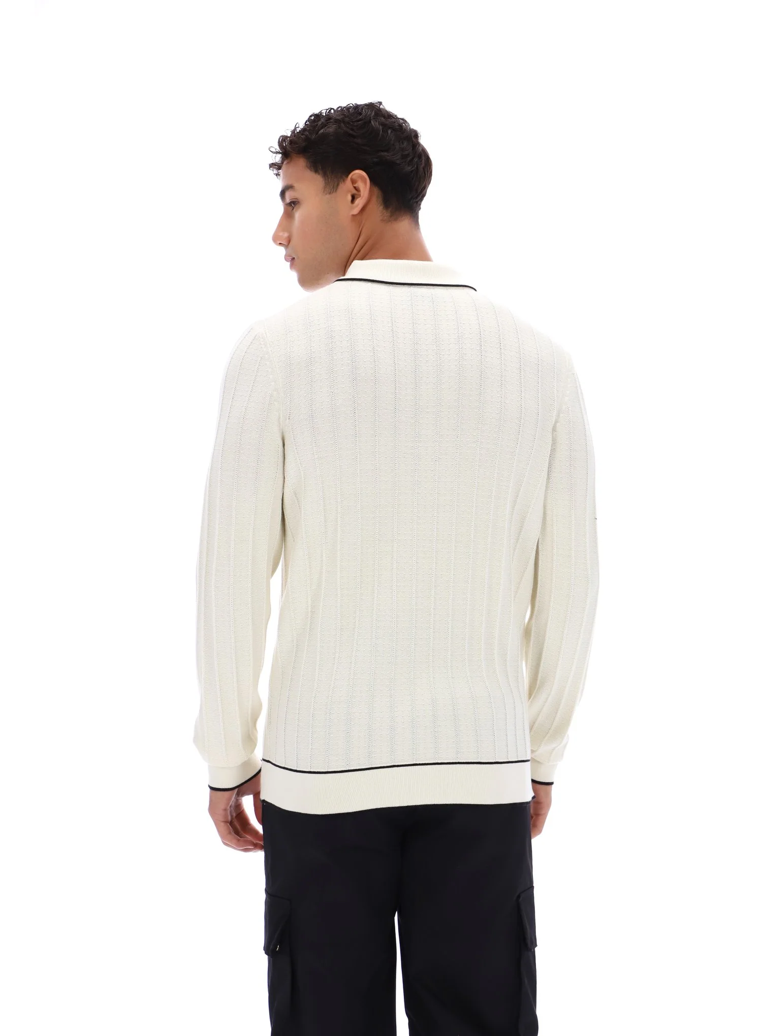 Tofu Sully Long Sleeve Polo Shirt - Image 8
