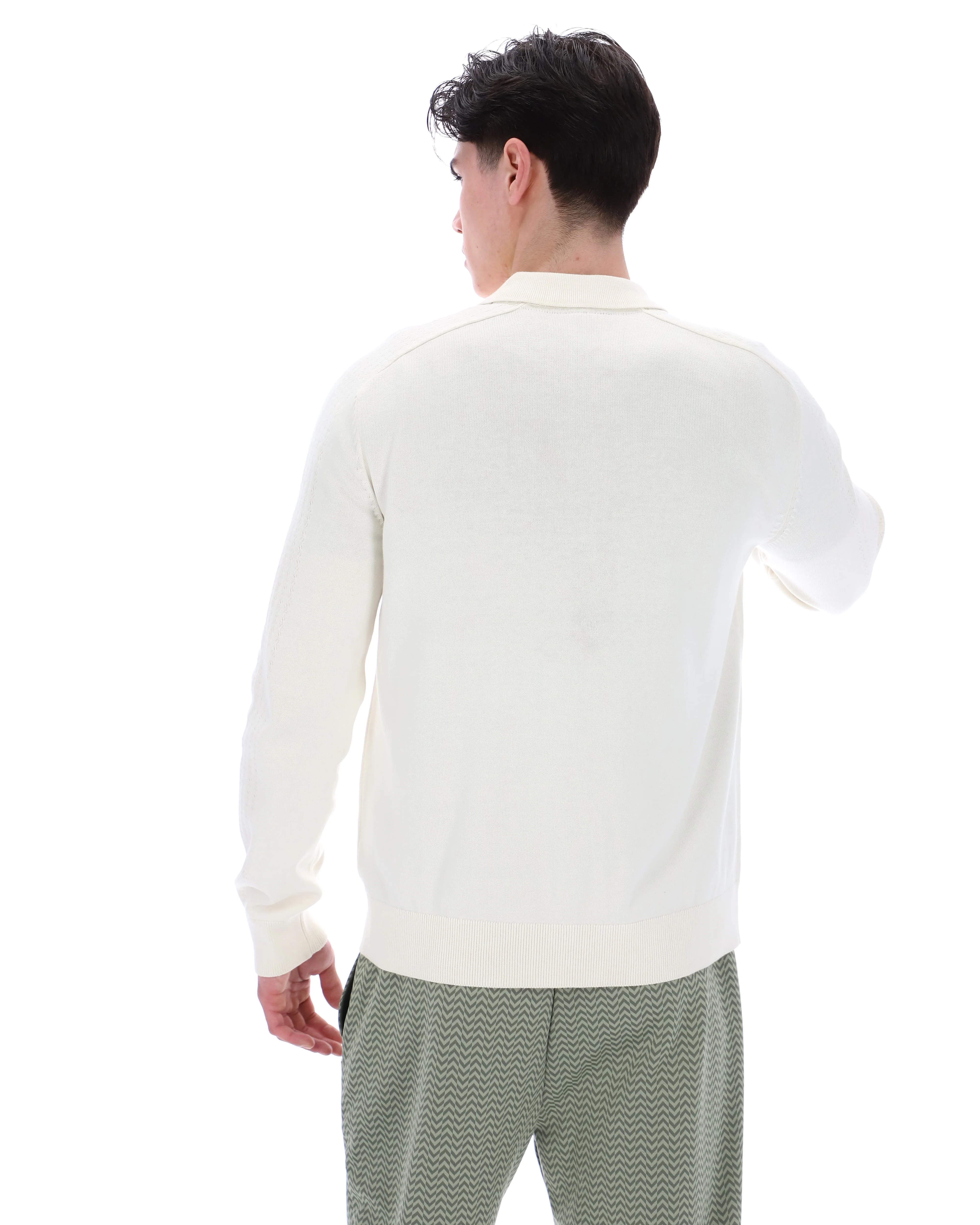 Coconut Milk Teddy Knitted Shirt - Image 8
