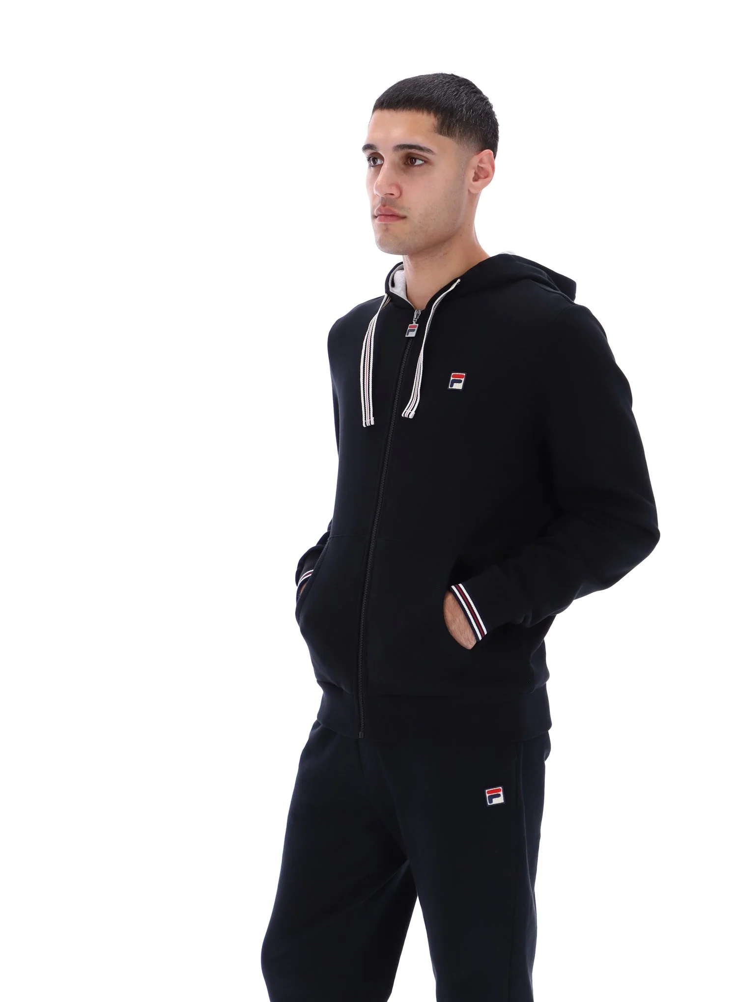 Black Tenconi Zip Up Hoodie - Image 6