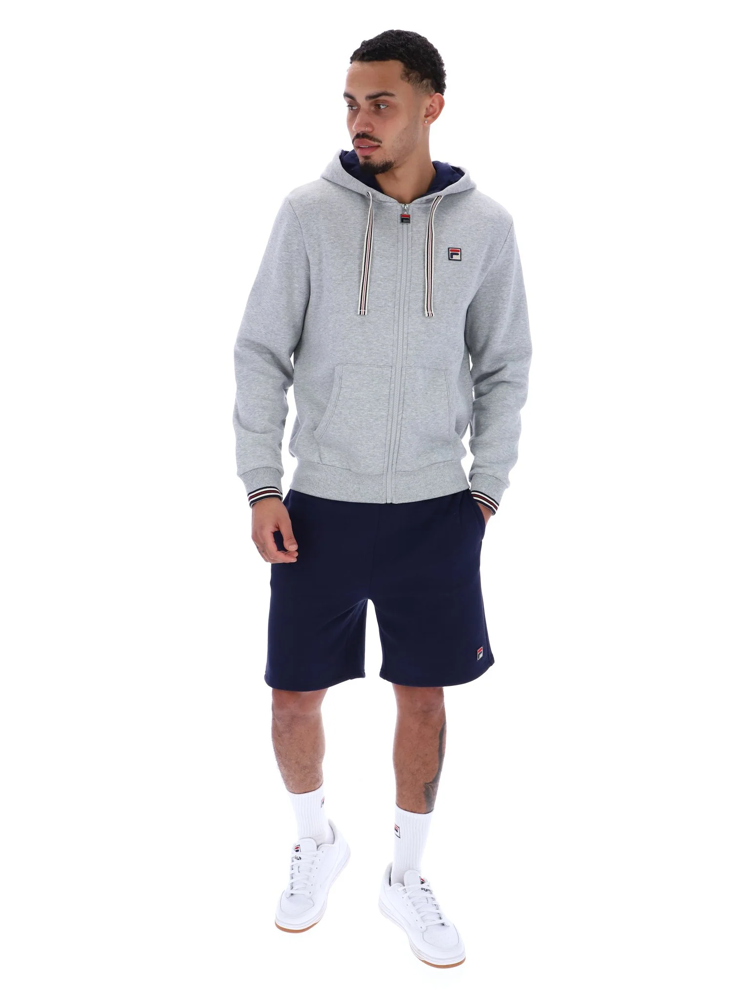 Grey Marl Tenconi Zip Up Hoodie - Image 3