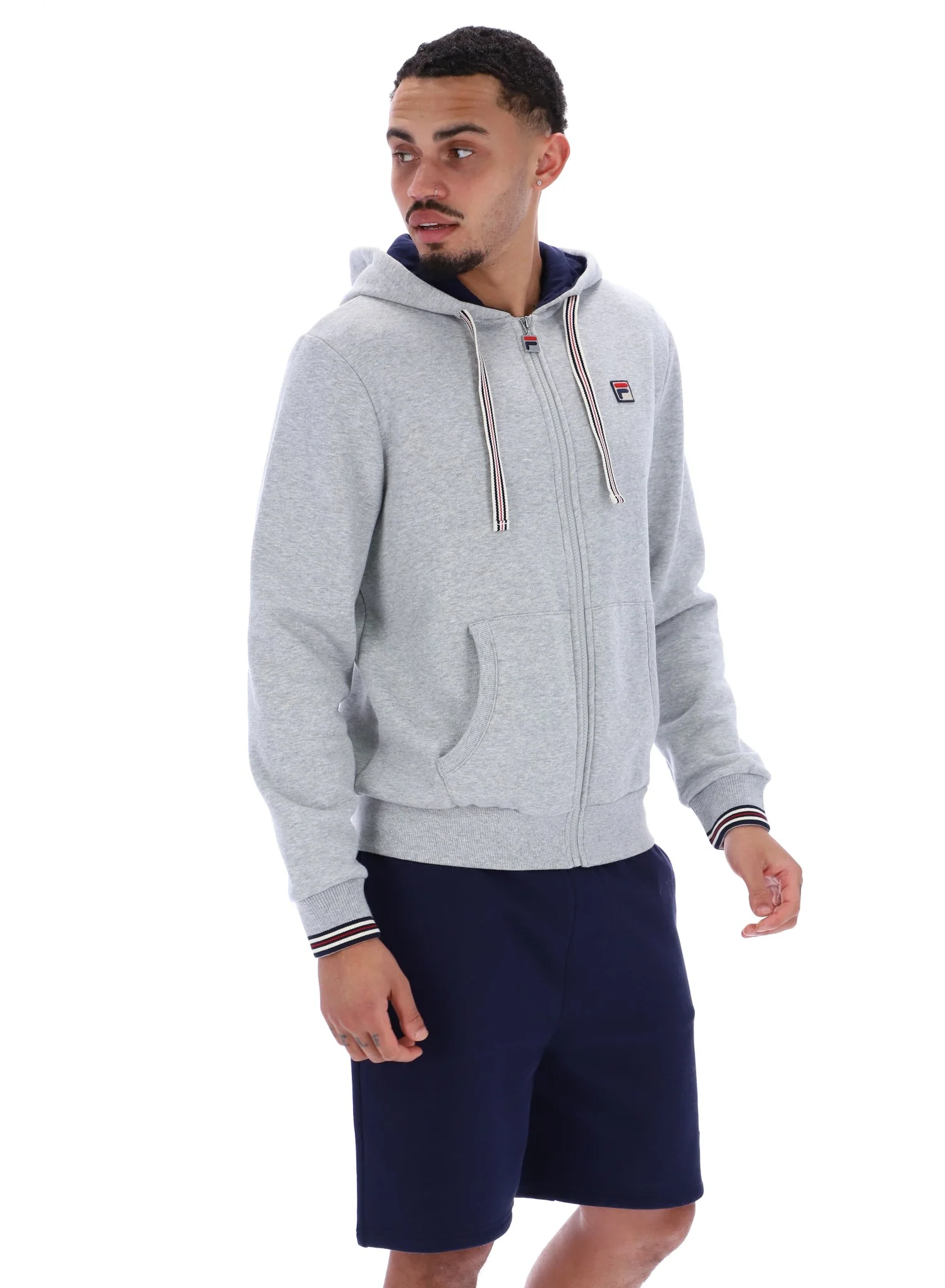 Grey Marl Tenconi Zip Up Hoodie - Image 4