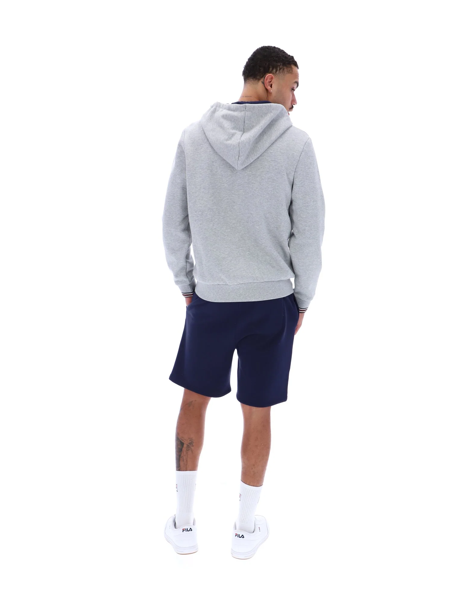 Grey Marl Tenconi Zip Up Hoodie - Image 6