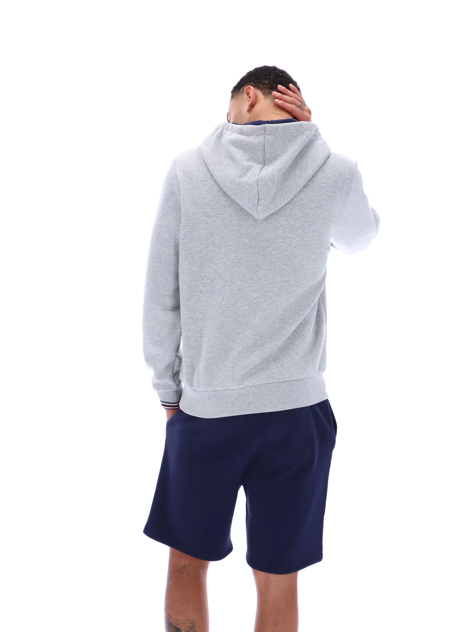 Grey Marl Tenconi Zip Up Hoodie - Image 7