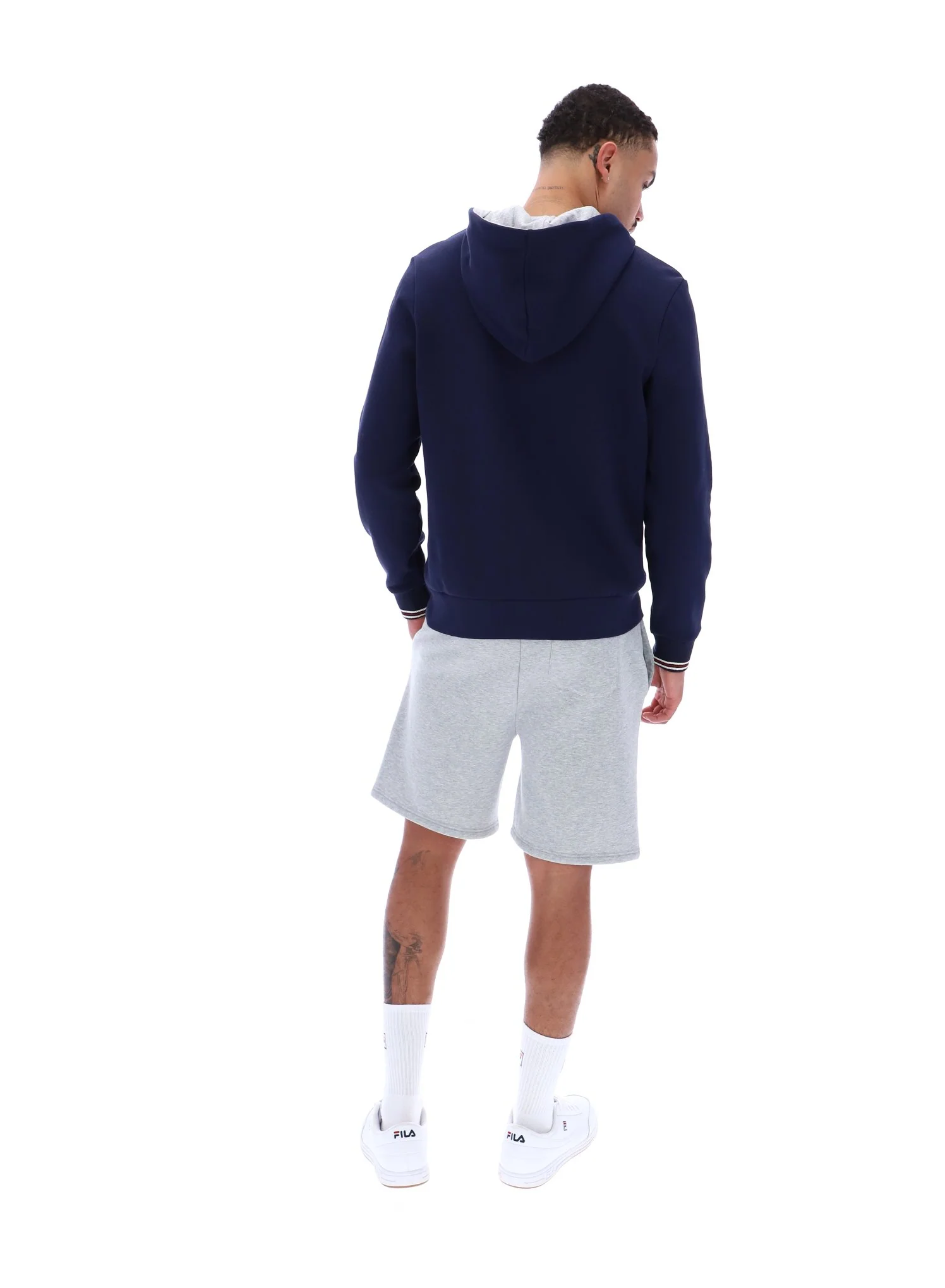 Fila Navy Tenconi Zip Up Hoodie - Image 7