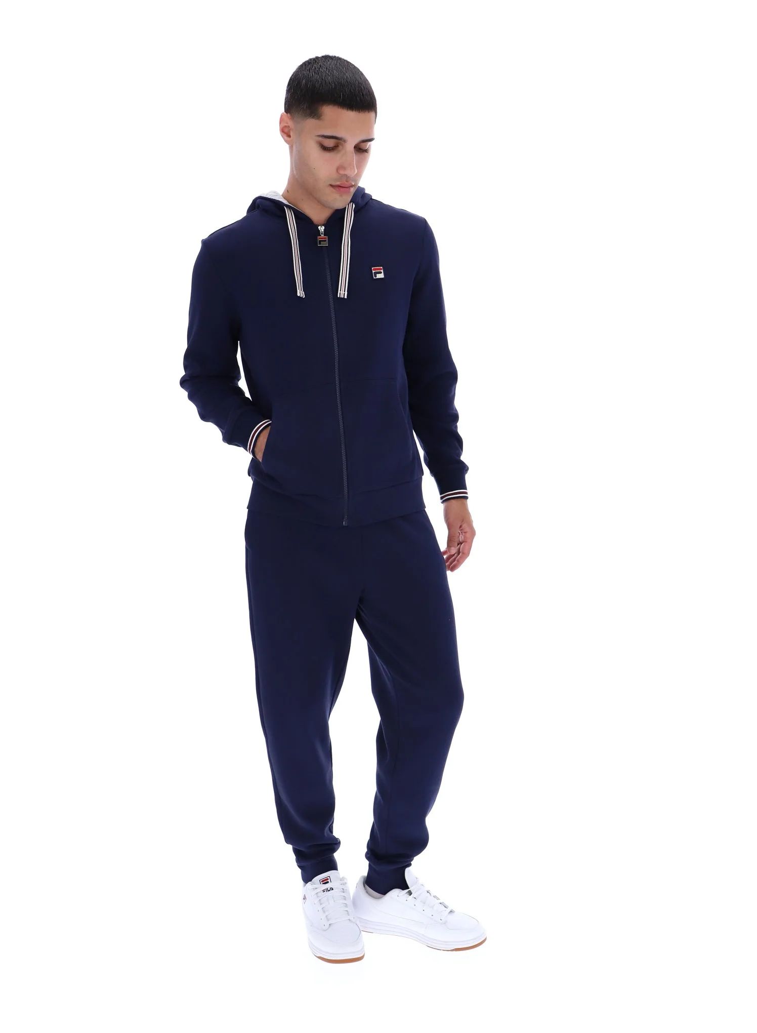 Fila Navy Tenconi Zip Up Hoodie - Image 5