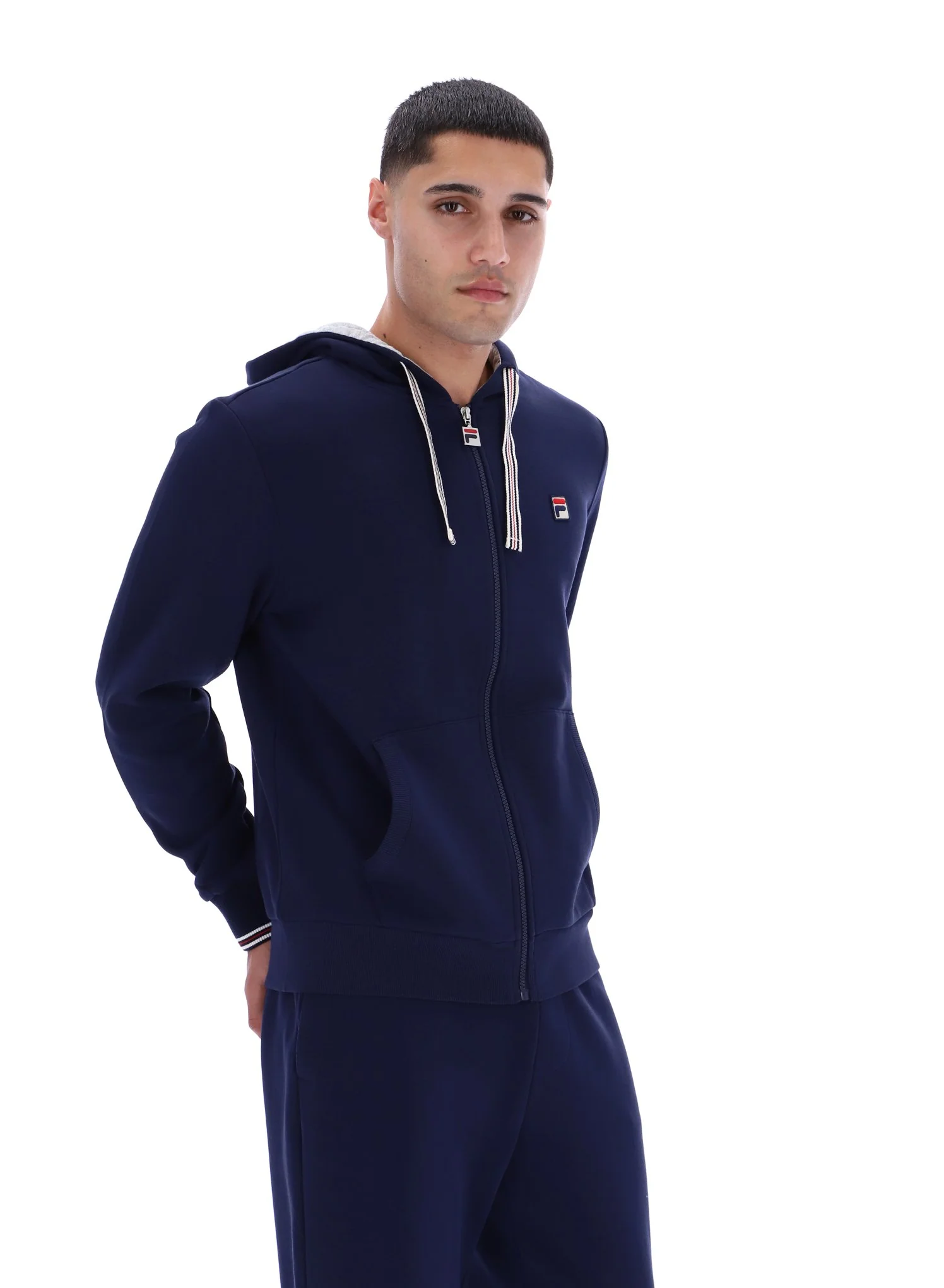 Fila Navy Tenconi Zip Up Hoodie - Image 6