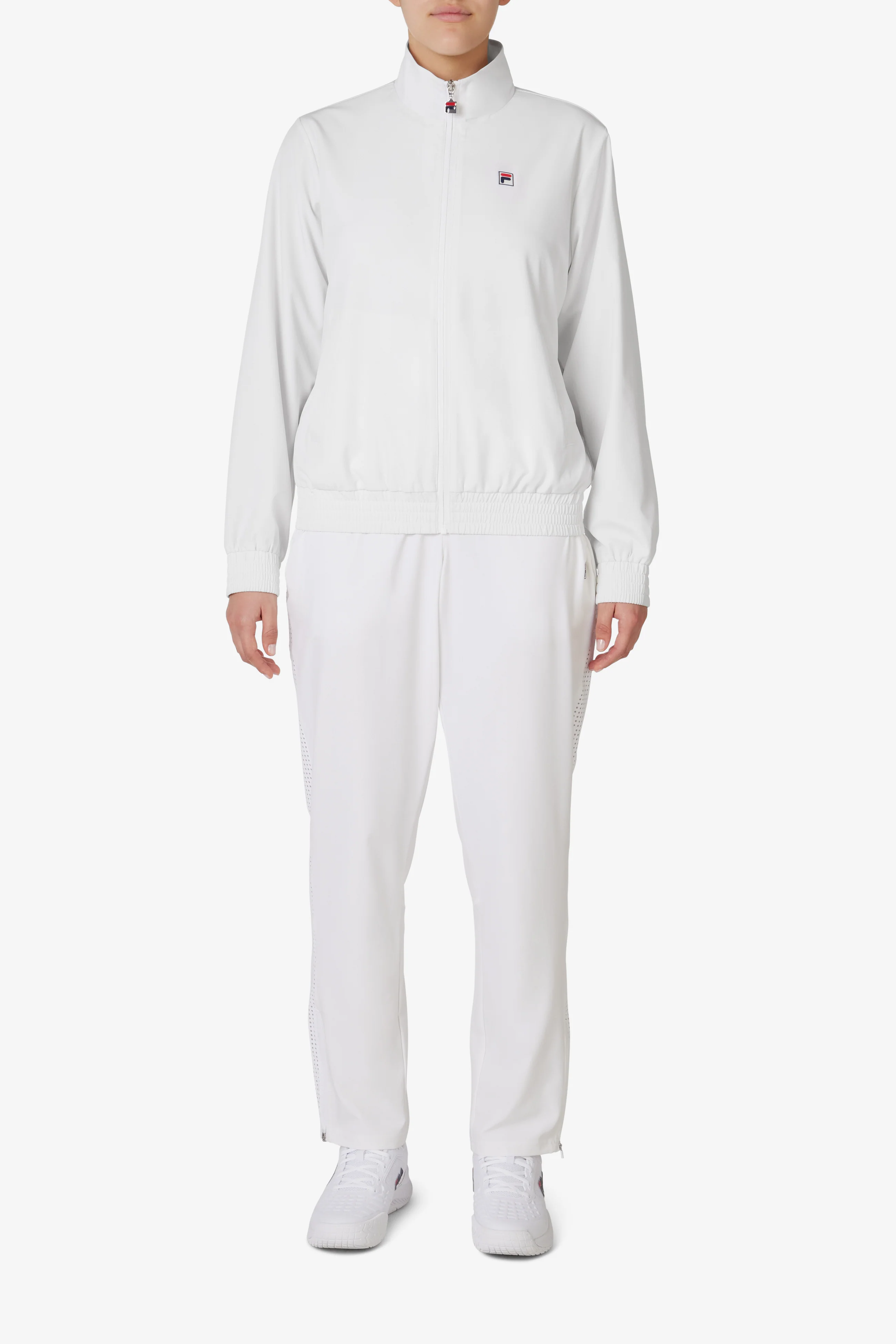White Tennis Advantage Track Top - Image 4