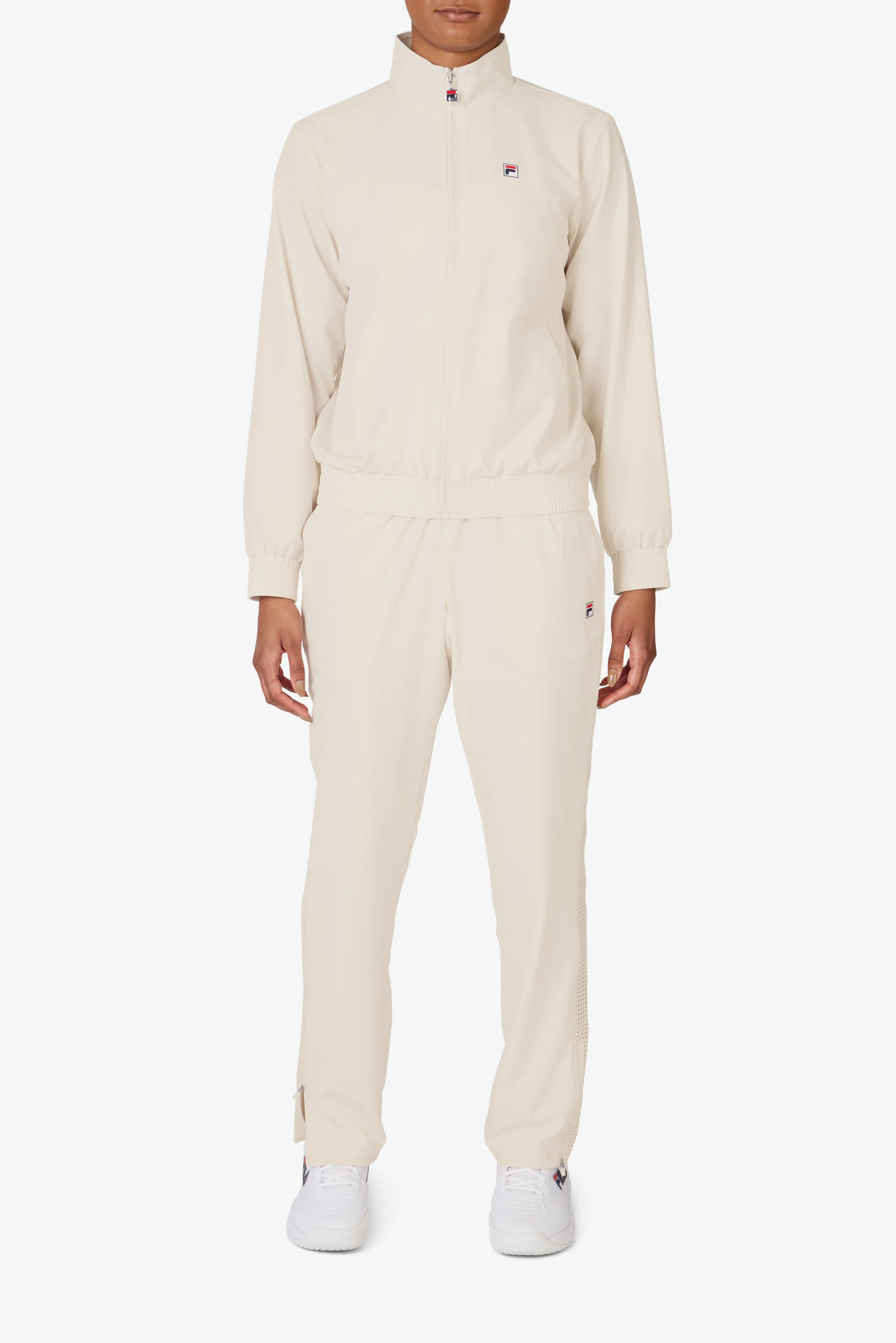 Beige Tennis Advantage Track Top - Image 4