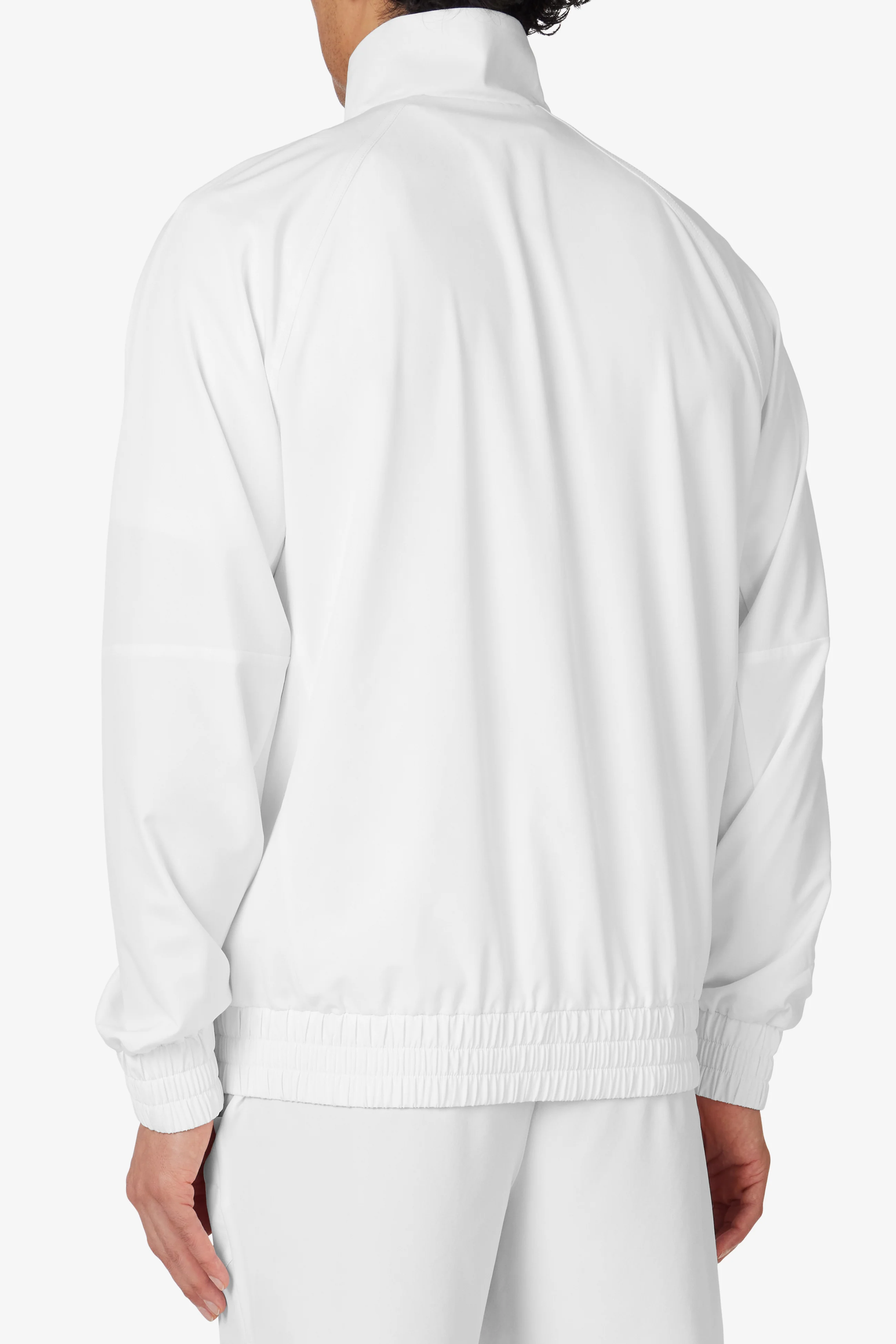 White Tennis Court Track Top - Image 3