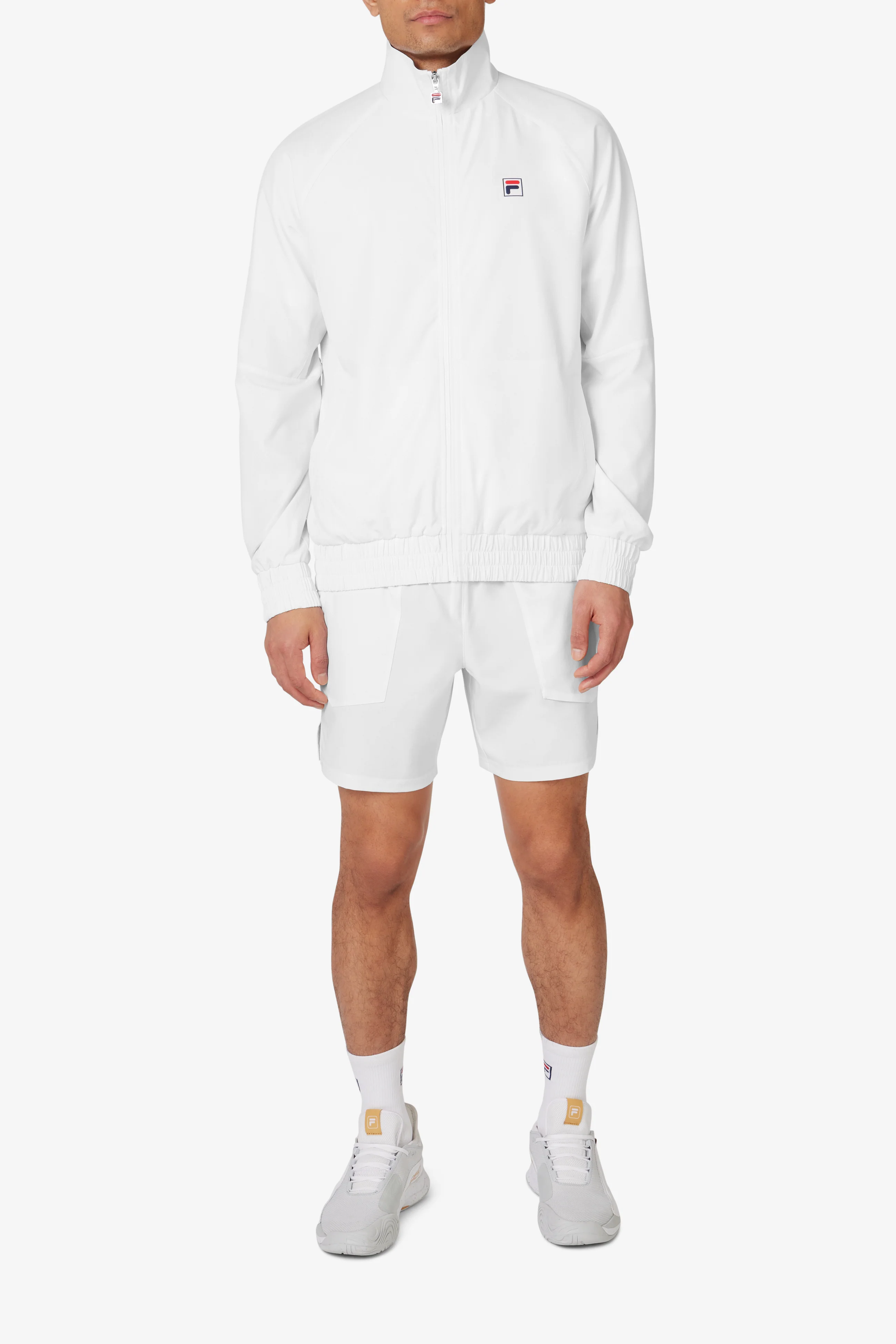 White Tennis Court Track Top - Image 4