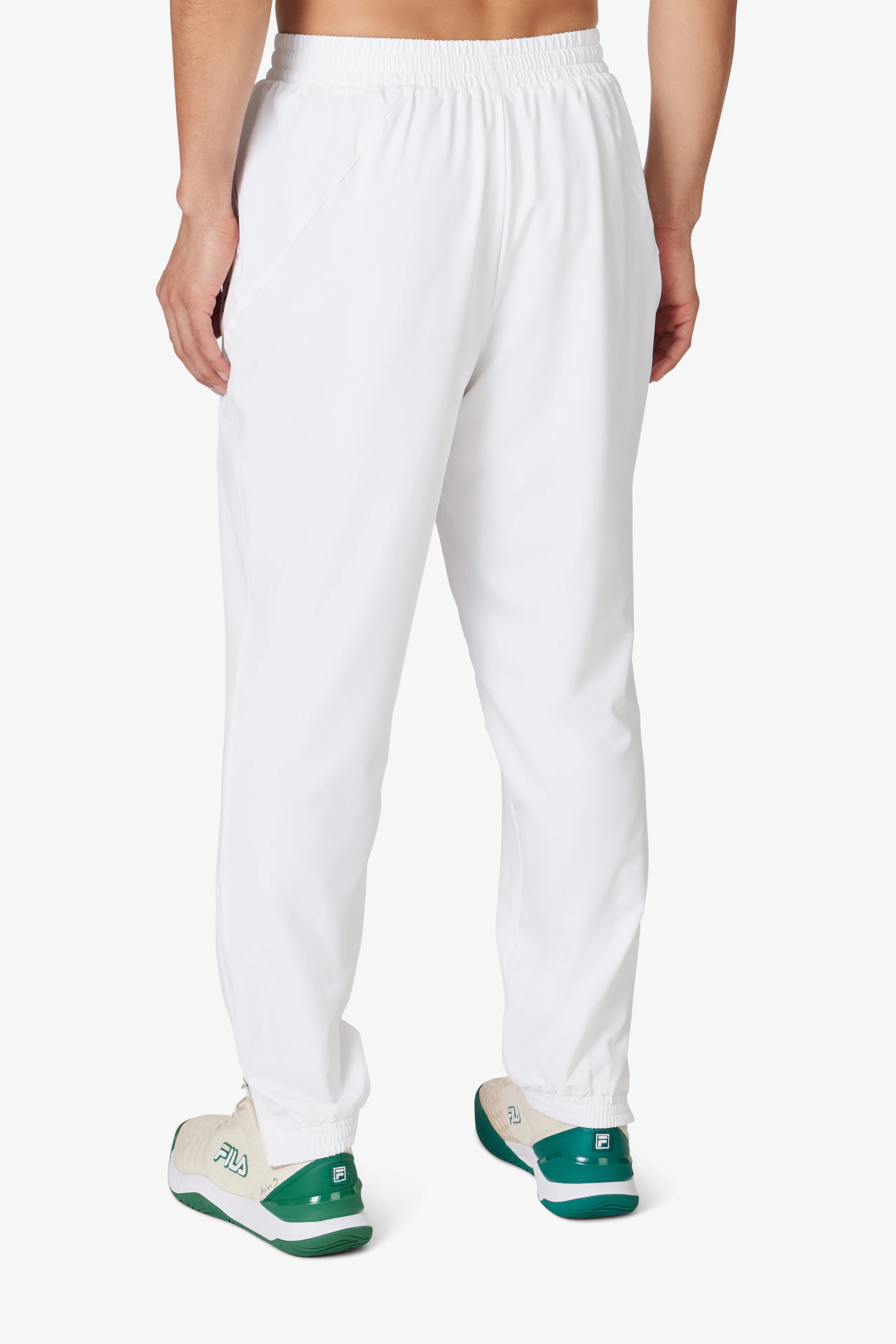 White Tennis Court Track Pant - Image 3