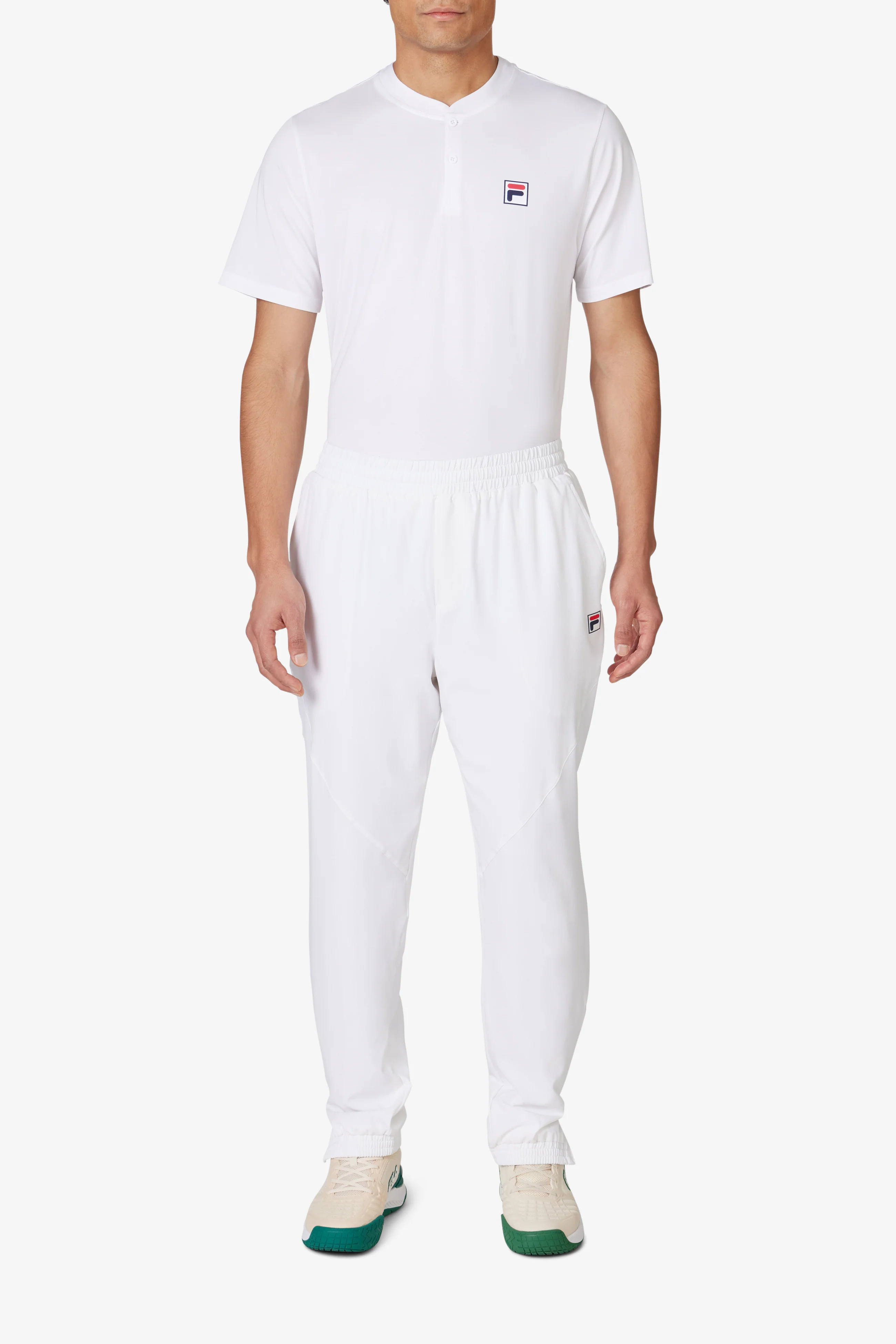 White Tennis Court Track Pant - Image 4