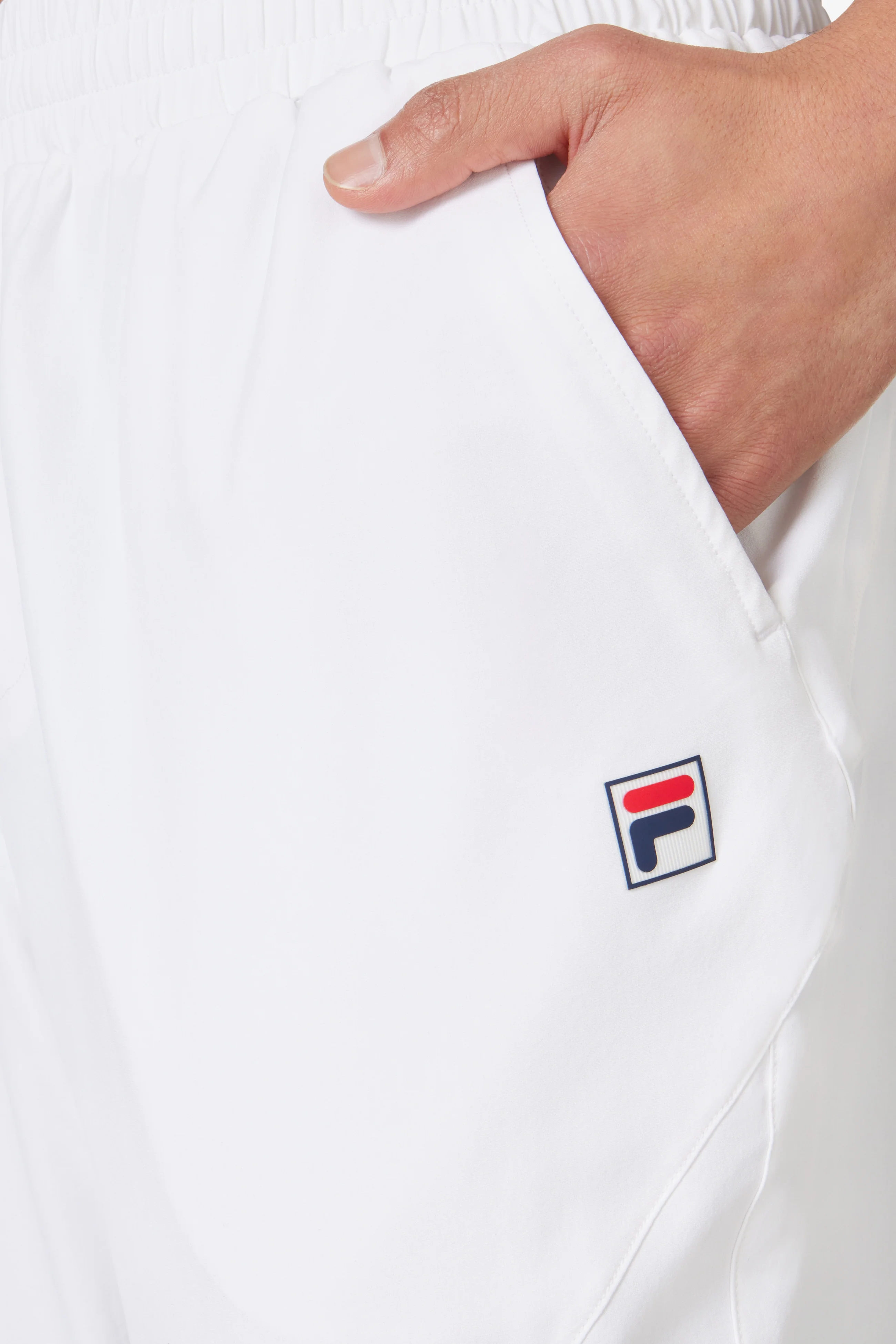 White Tennis Court Track Pant - Image 5