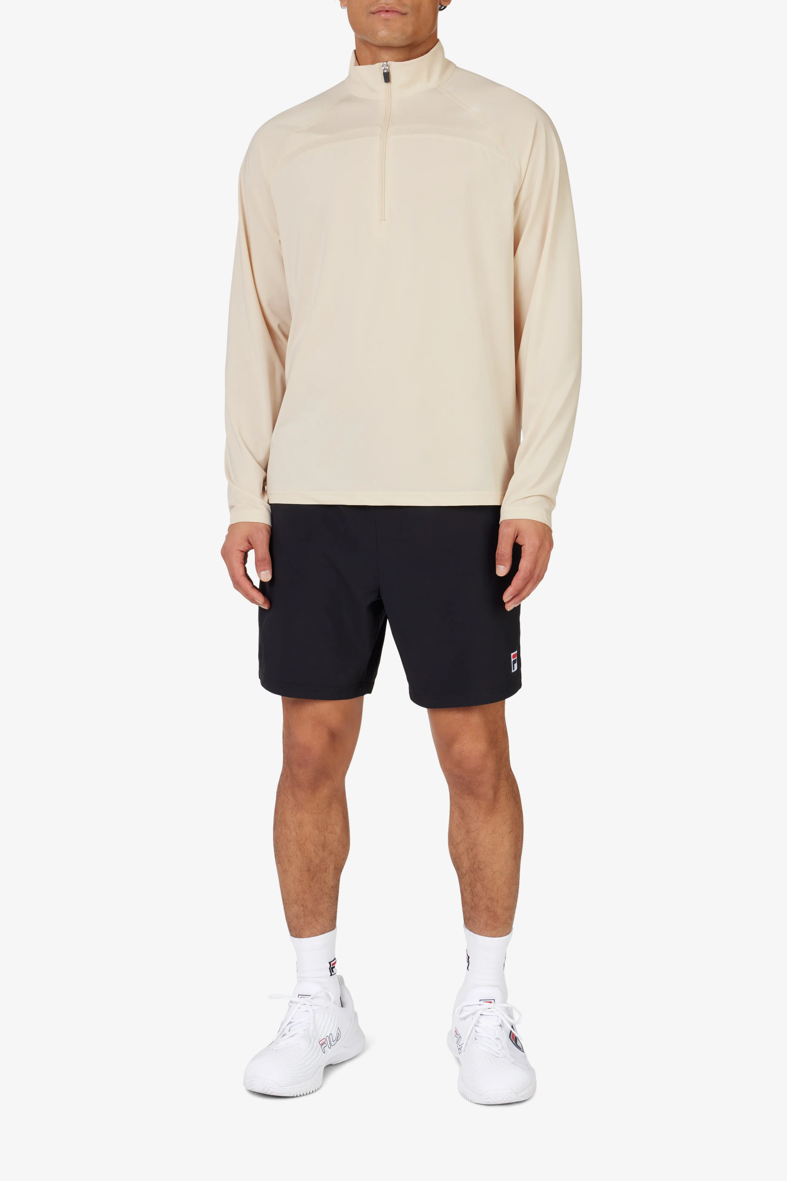 Beige Tennis Essential Track Top - Image 3