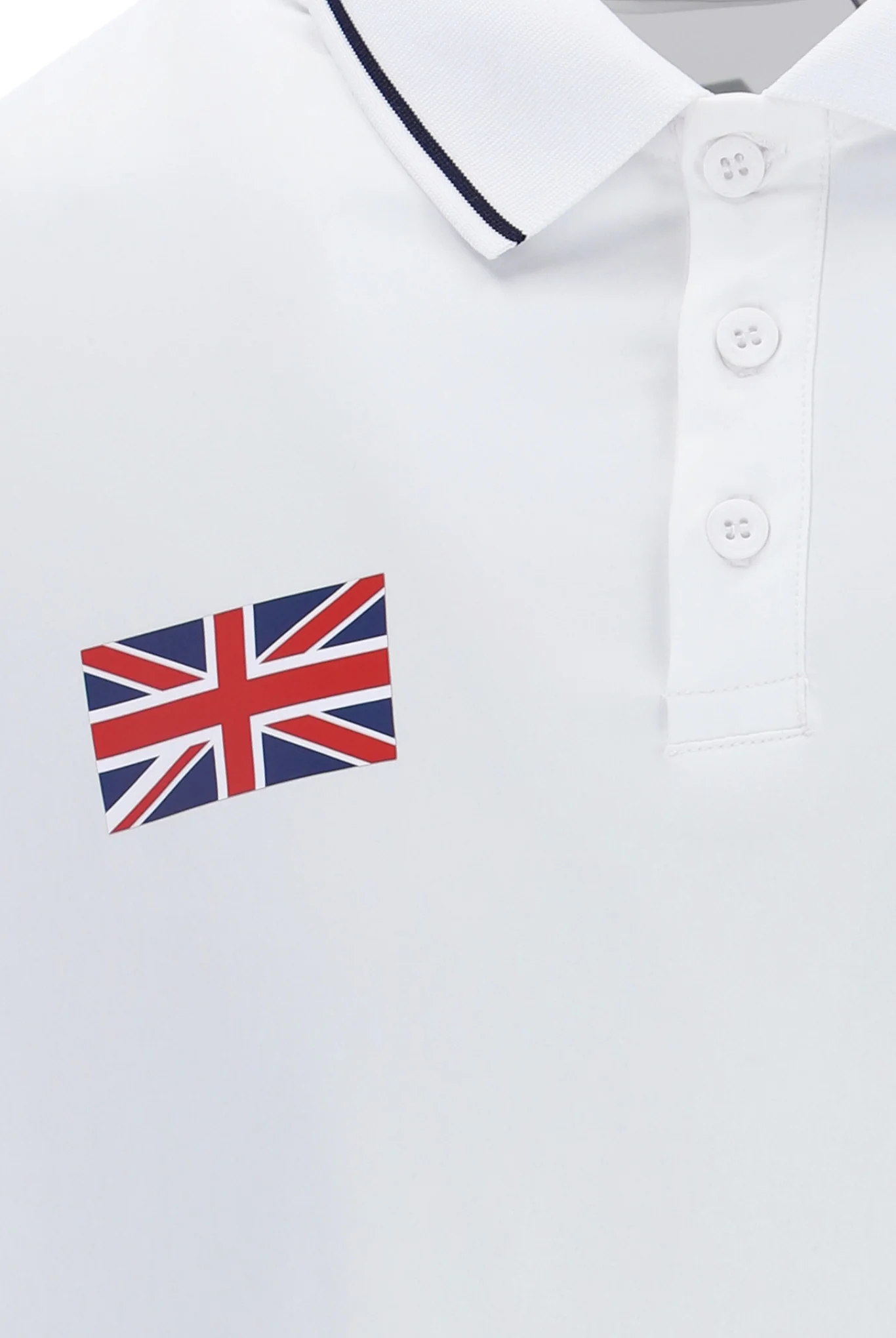 White Men's Tennis GB Polo - Image 4