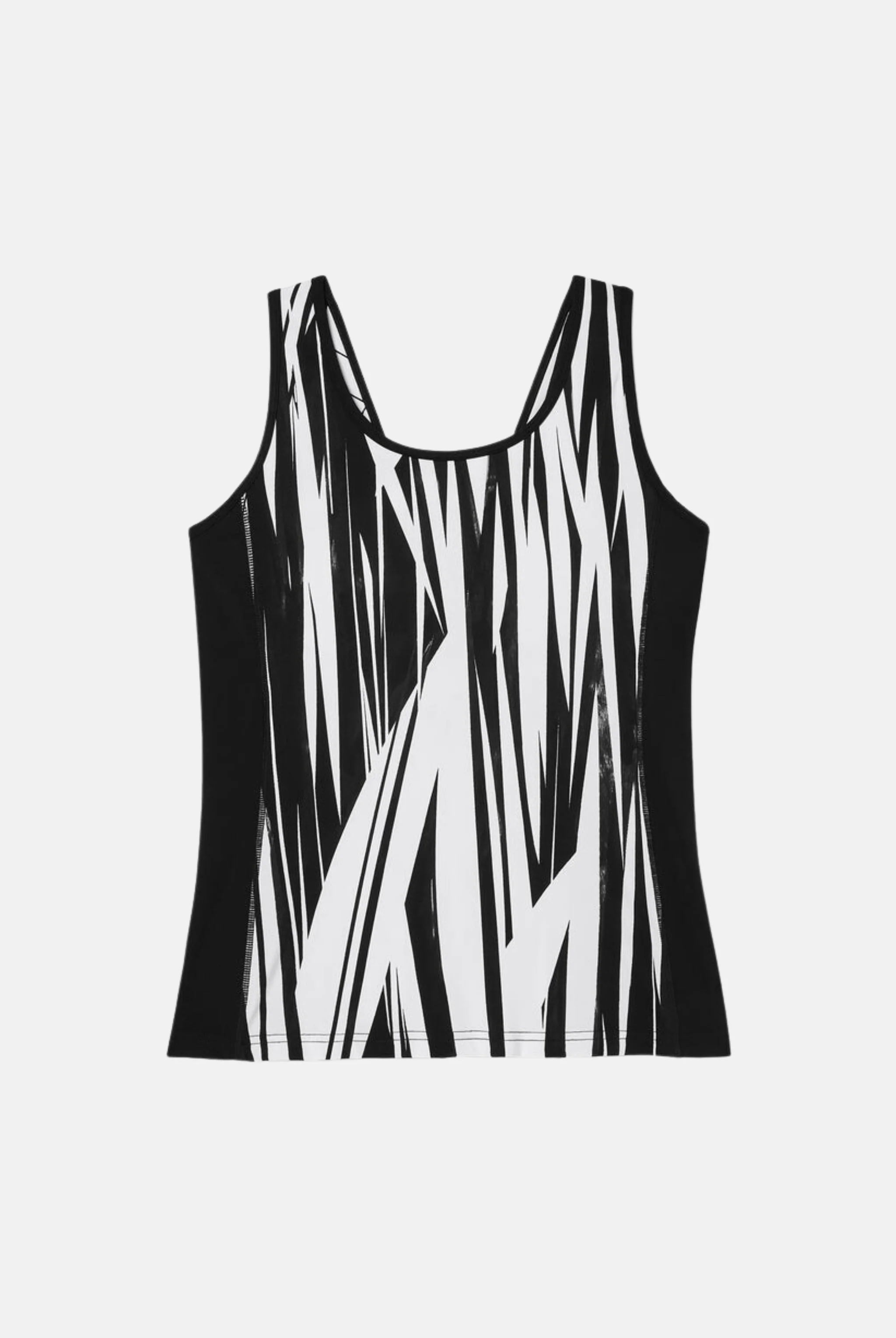 Shattered Black Pro Tennis V-Back Tank - Image 2