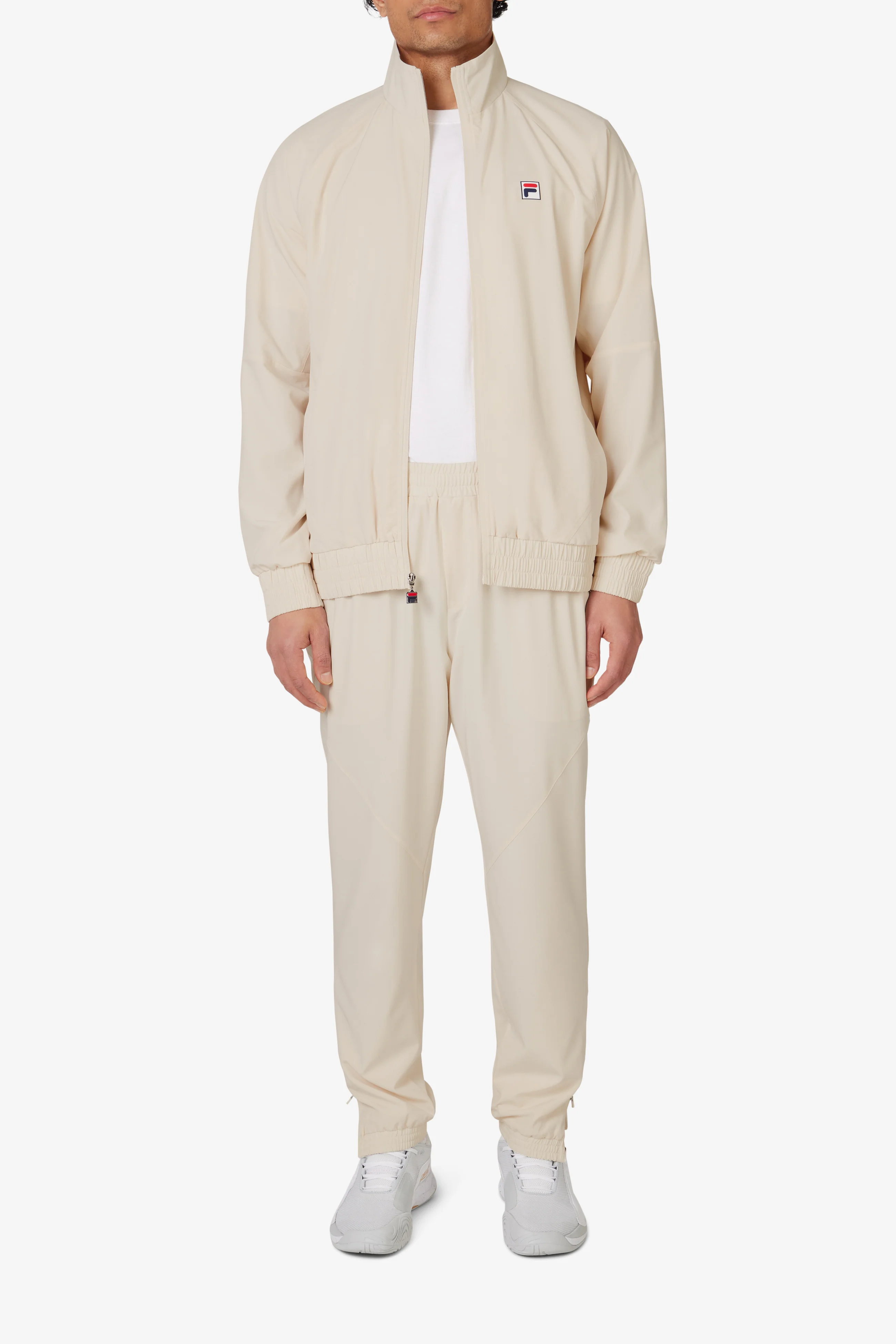 Beige Tennis Woven Court Track Pant - Image 3
