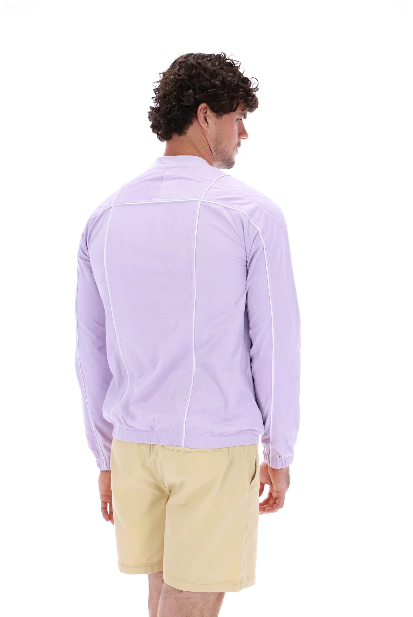 Pastel Lilac Terrinda Iconic Biker Jacket - Image 9
