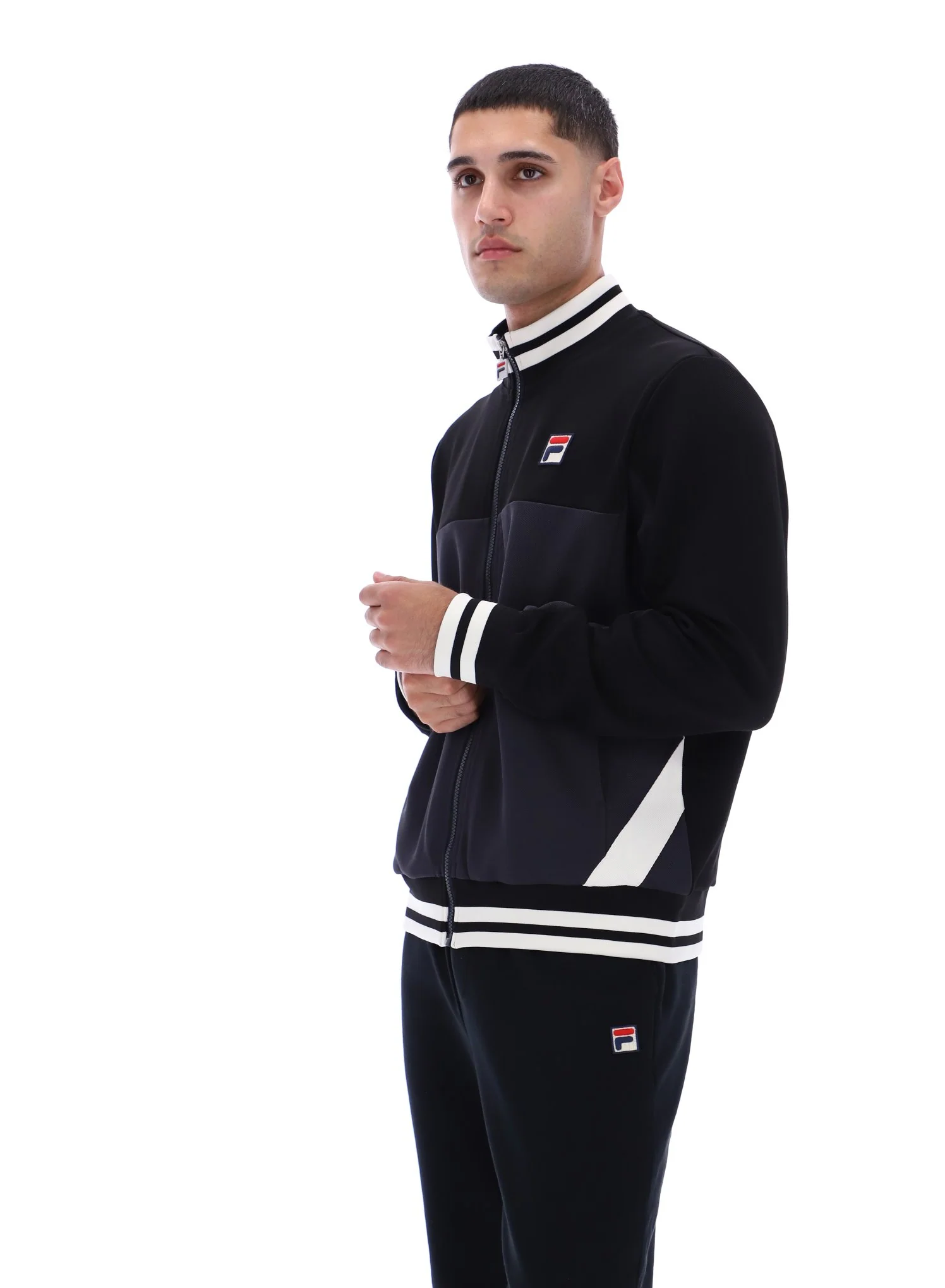 Black Tie Breaker Funnel Neck Jacket - Image 2