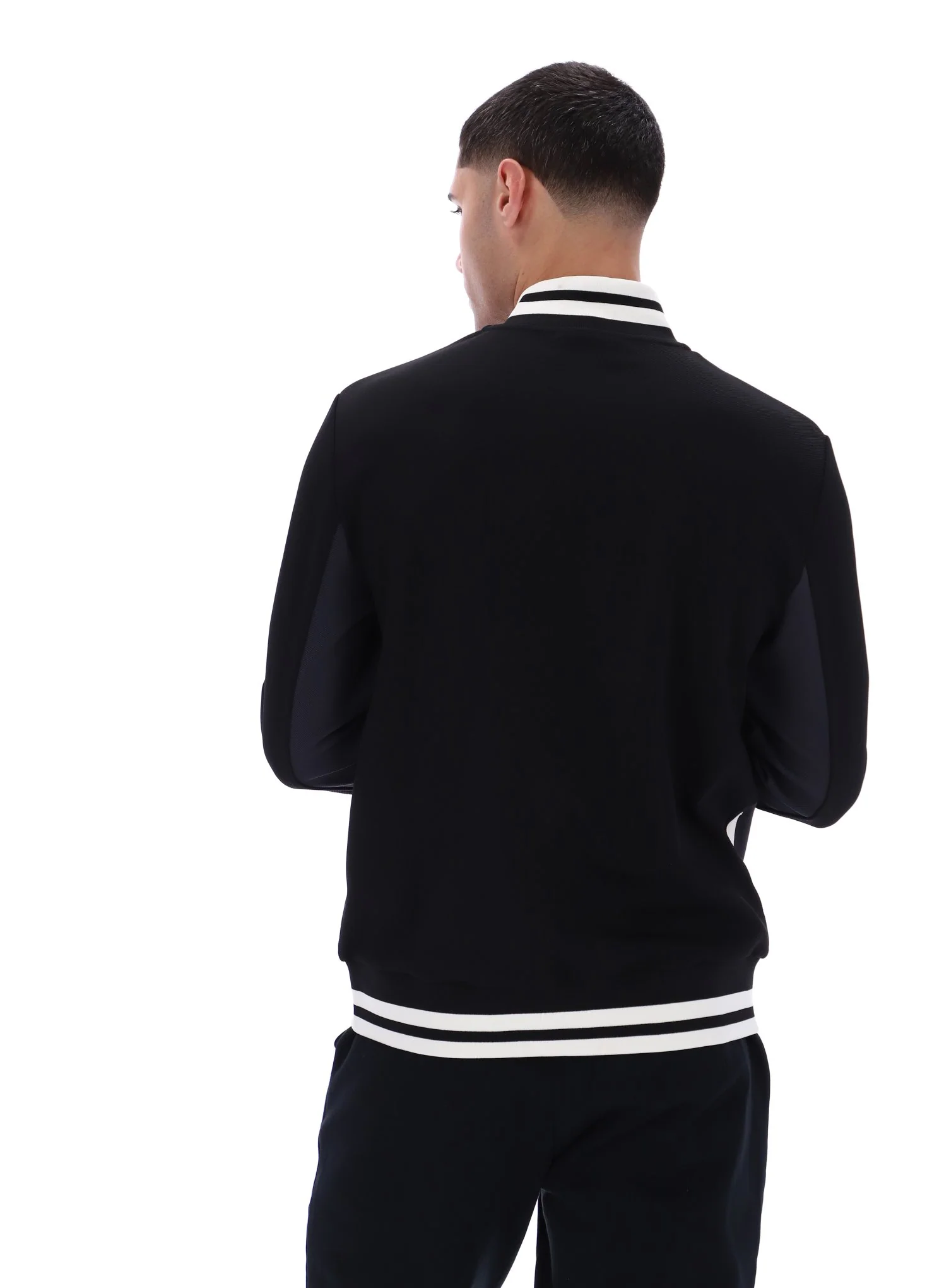 Black Tie Breaker Funnel Neck Jacket - Image 7
