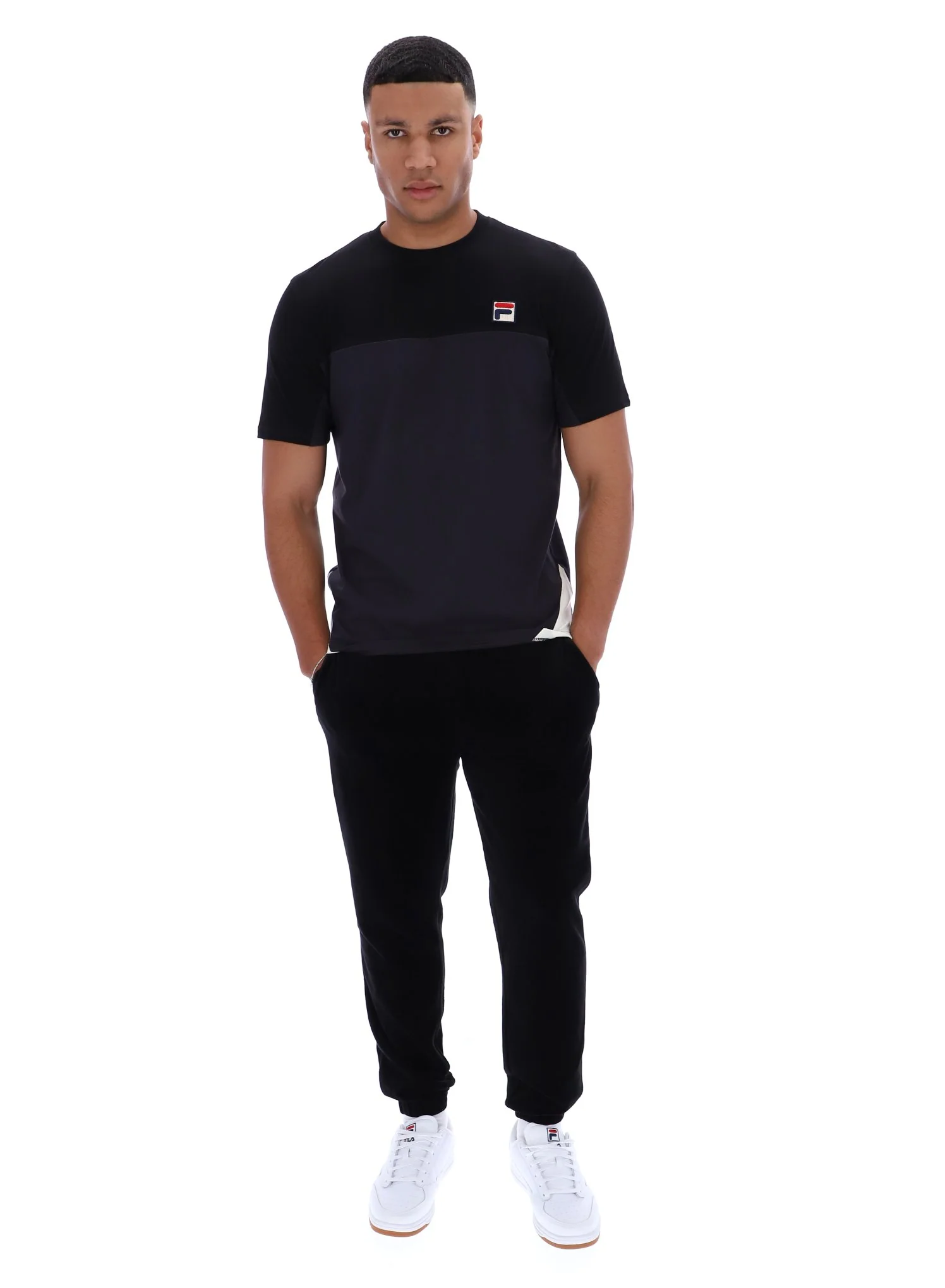 Black Tiebreaker Colour Block T-Shirt - Image 3