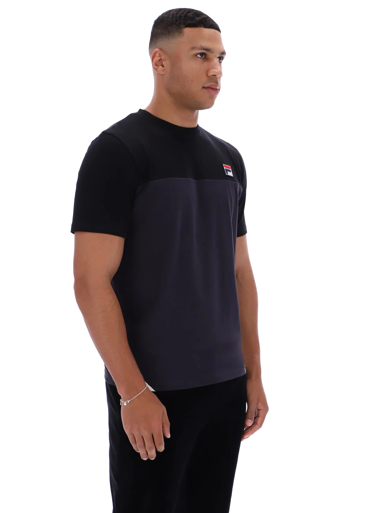Black Tiebreaker Colour Block T-Shirt - Image 6