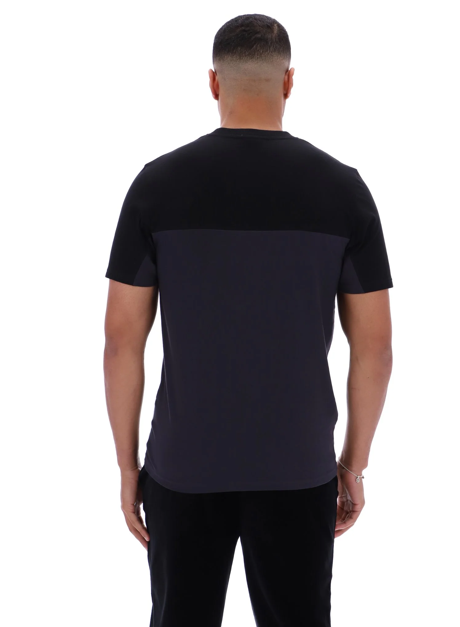 Black Tiebreaker Colour Block T-Shirt - Image 7