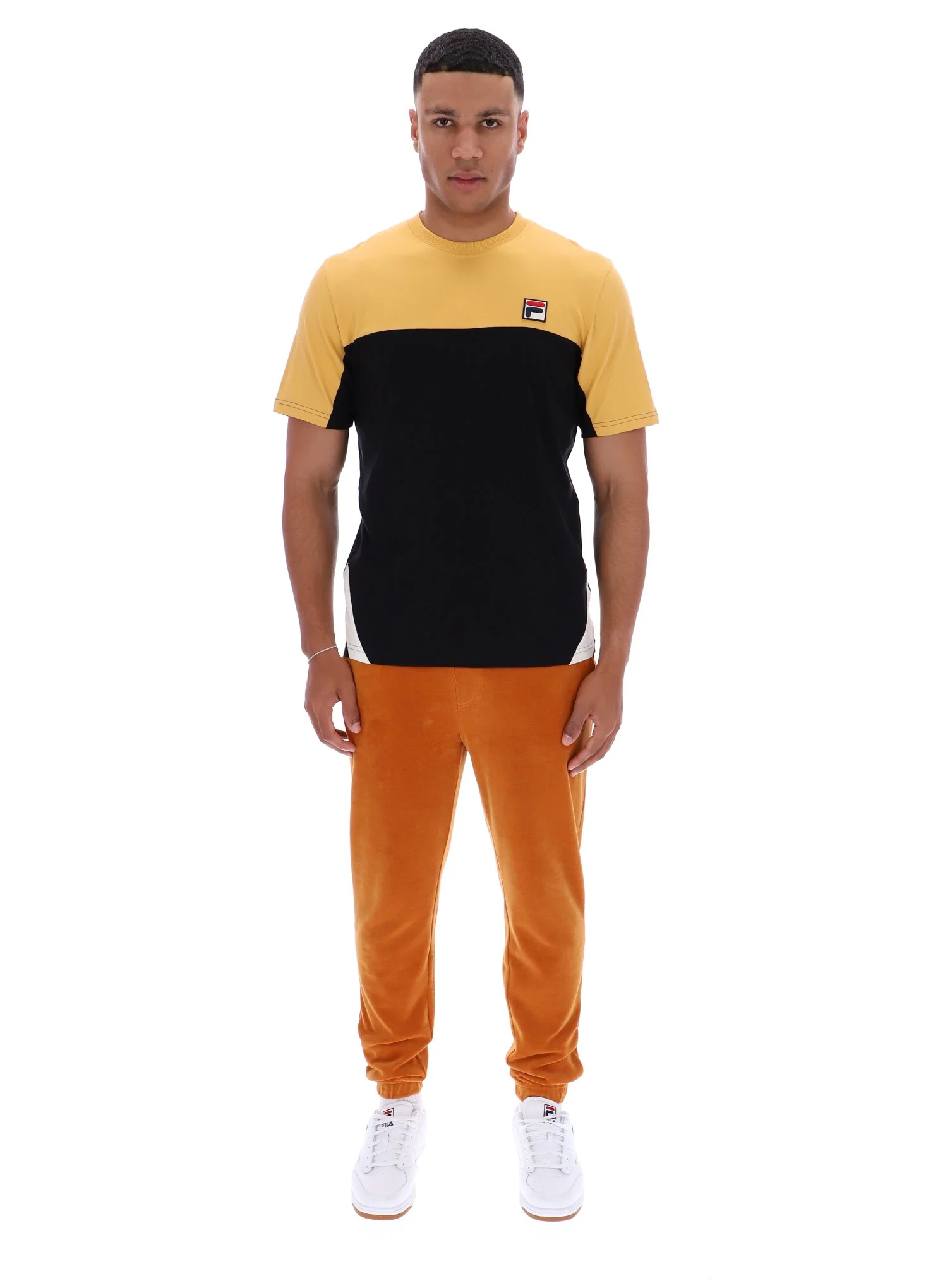 Oak Buff Tiebreaker Colour Block T-Shirt - Image 4