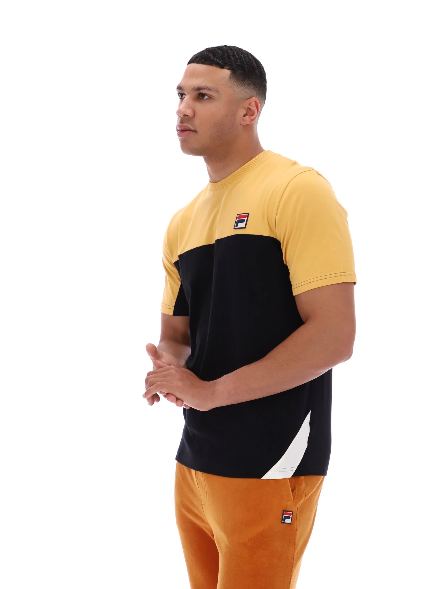 Oak Buff Tiebreaker Colour Block T-Shirt - Image 7