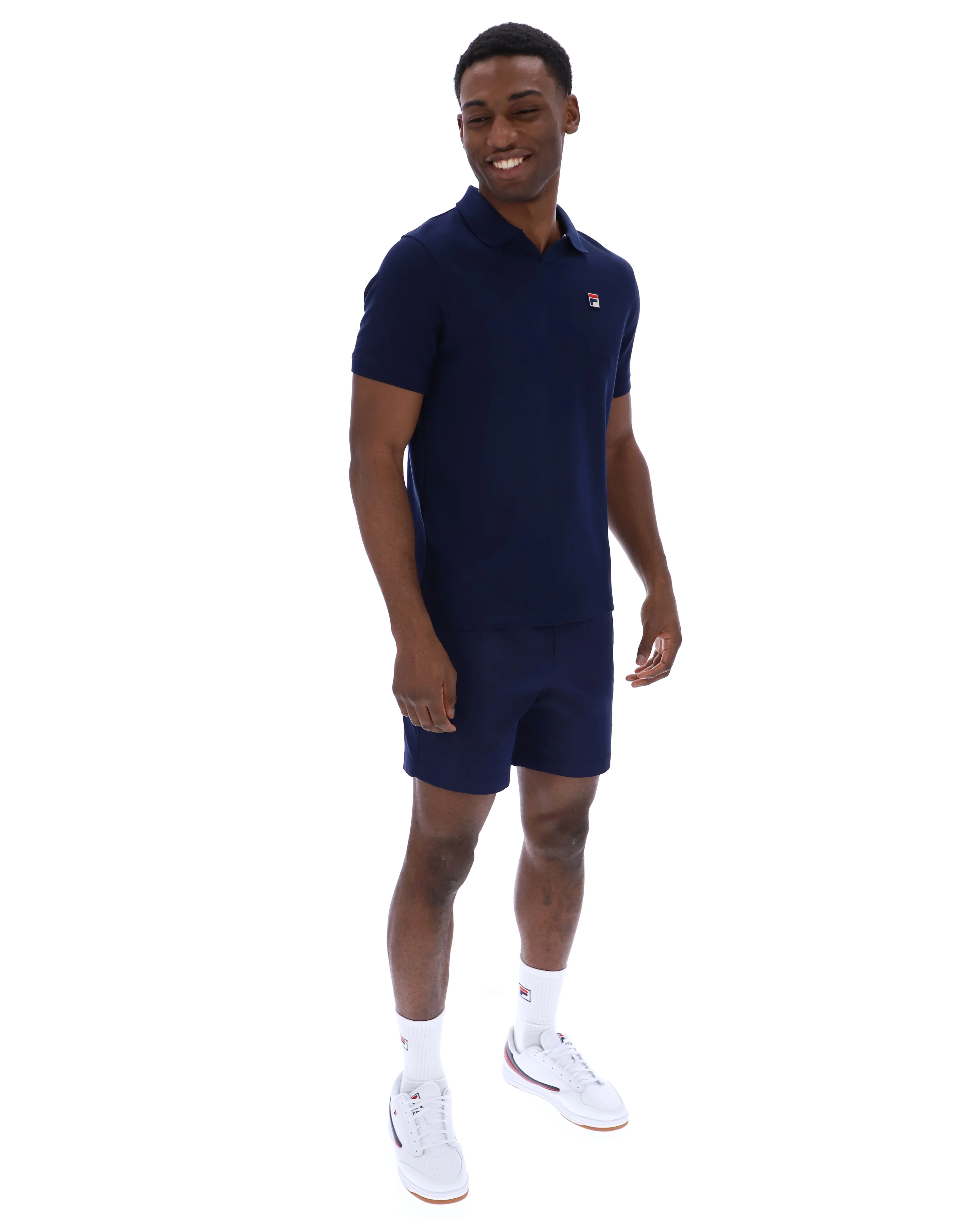 Fila Navy Tristiano Textured Polo - Image 5