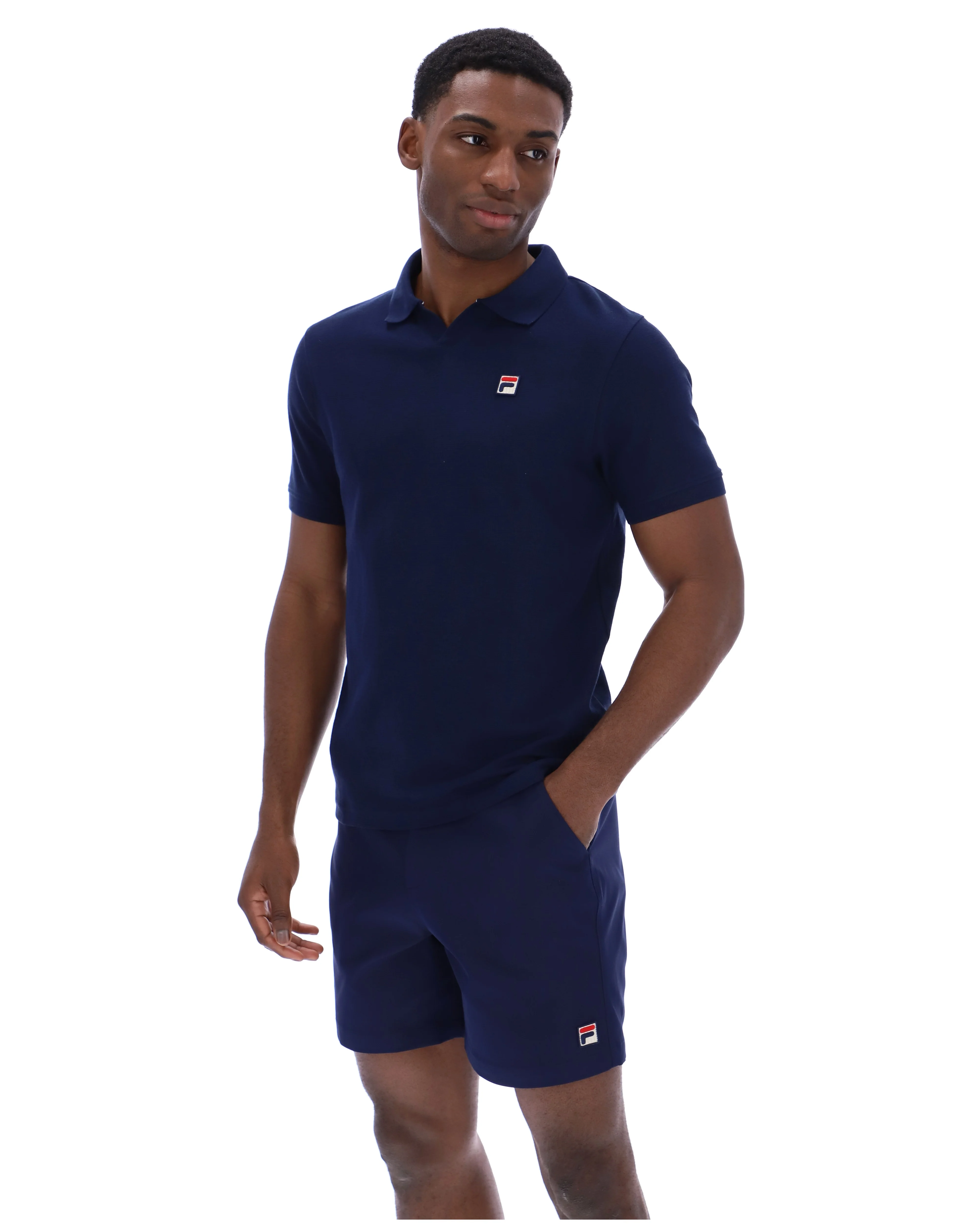 Fila Navy Tristiano Textured Polo - Image 6