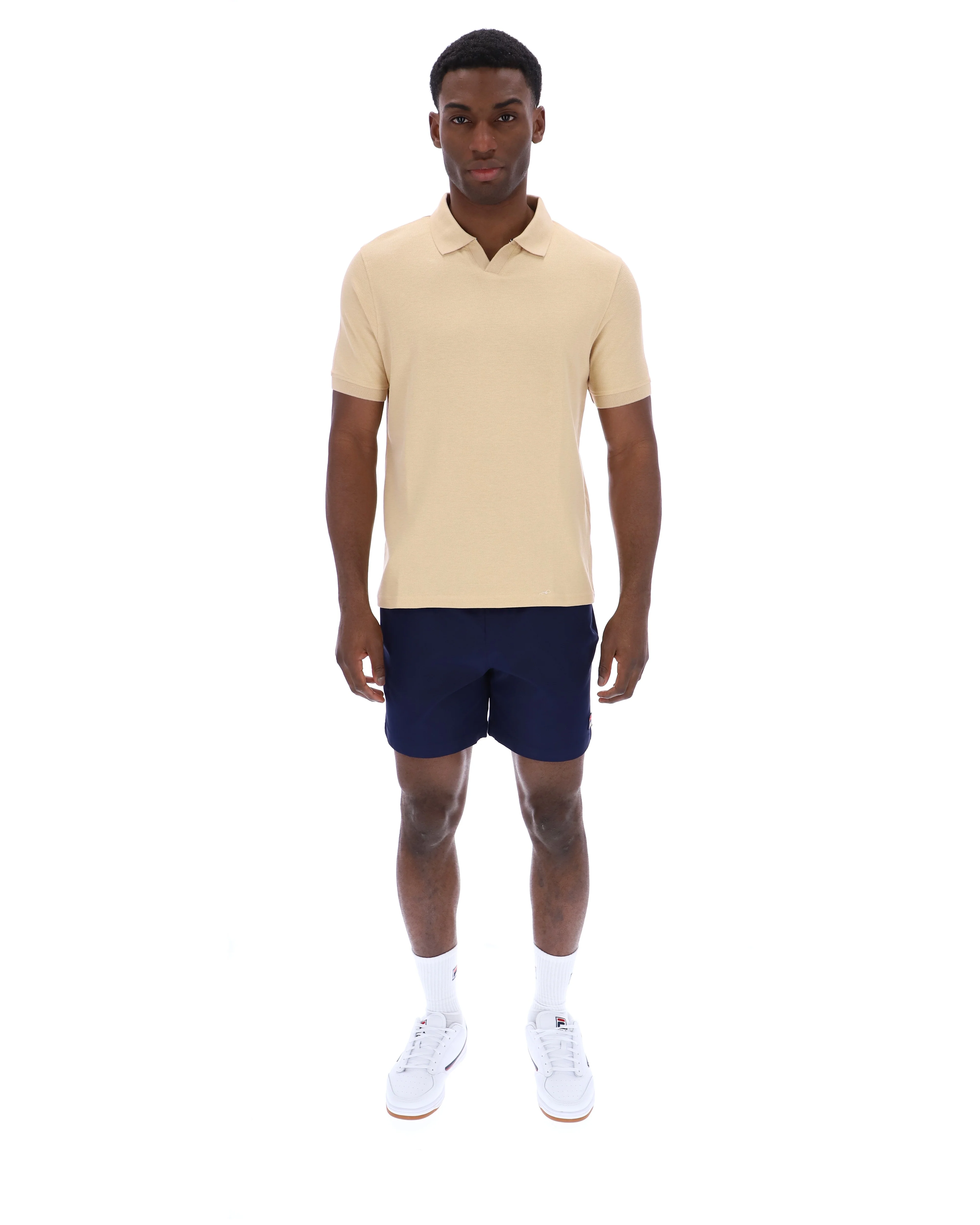 Classic Beige Tristiano Textured Polo - Image 4