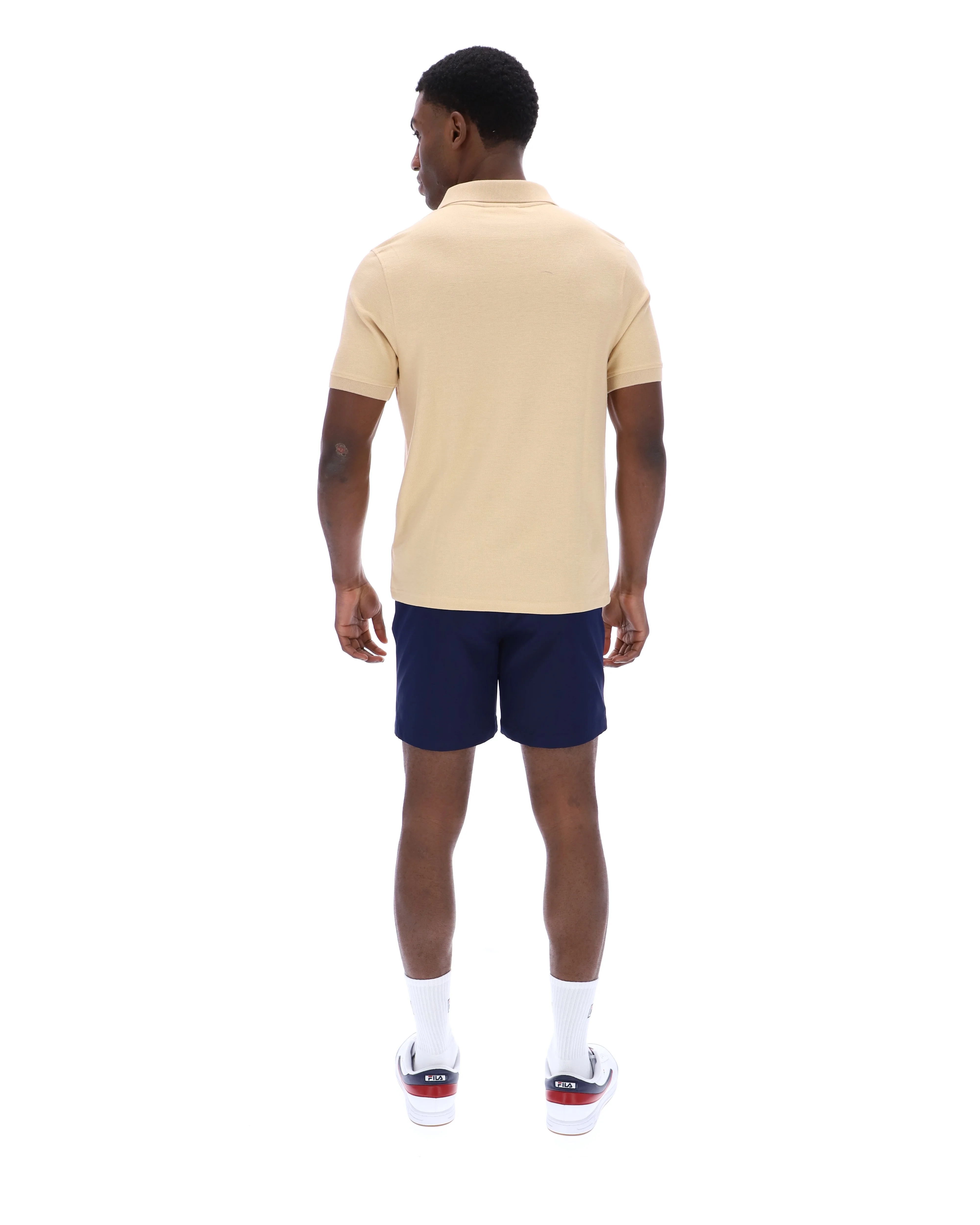Classic Beige Tristiano Textured Polo - Image 8