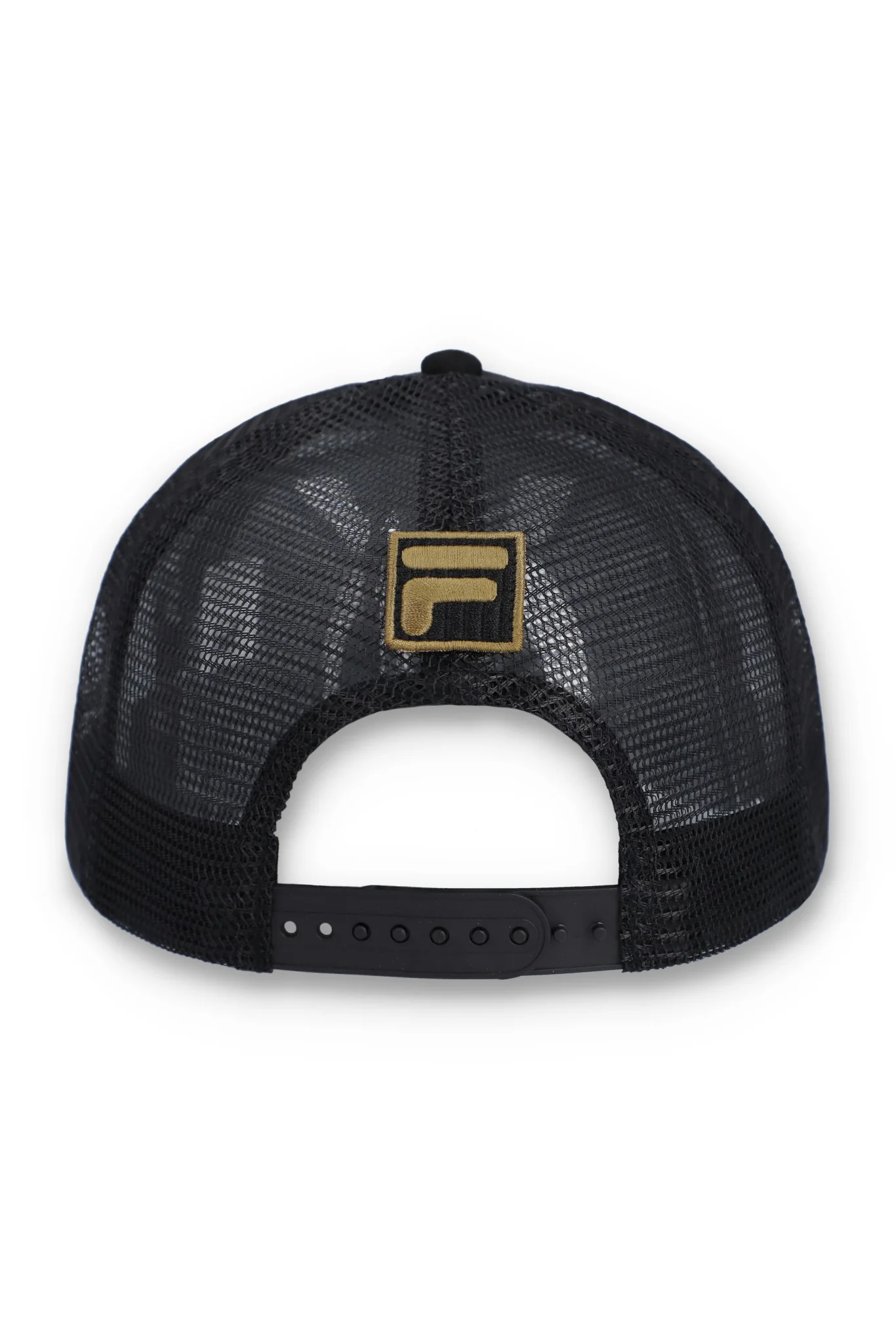 Black Turo Large F-Box Tonal Embroidered Suede Mesh-Back Cap - Image 3