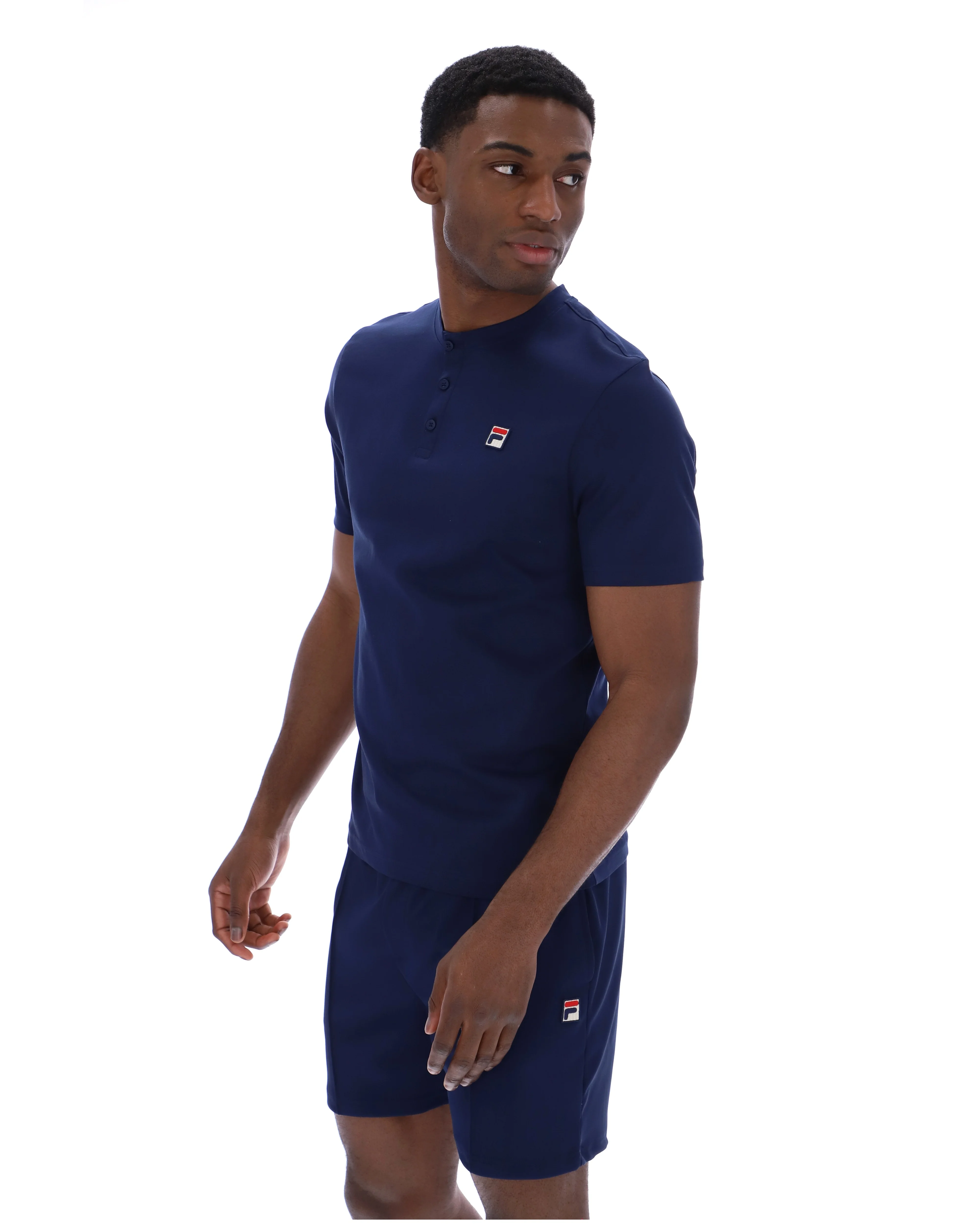 Fila Navy Valentino Essential Collared Tee - Image 3