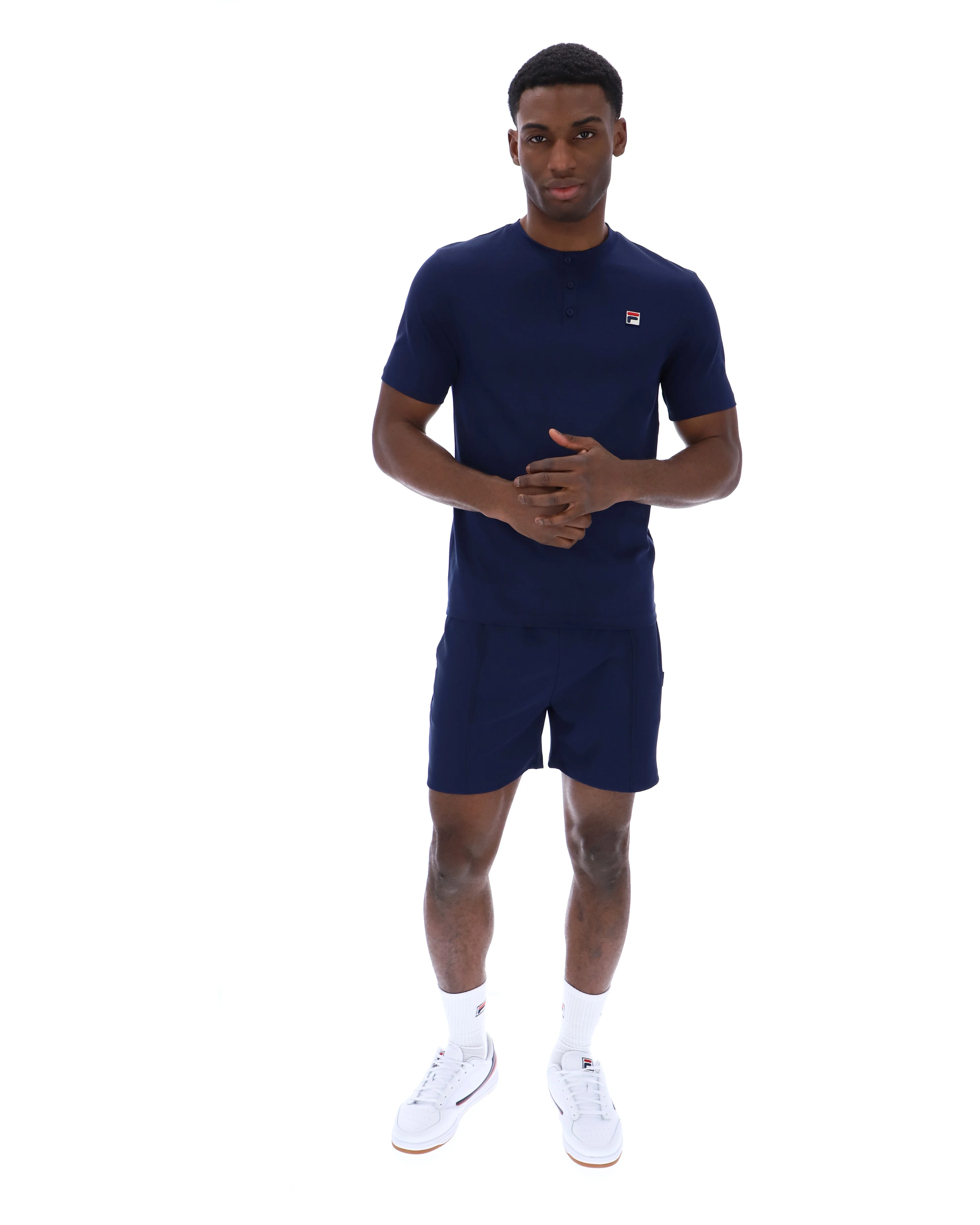 Fila Navy Valentino Essential Collared Tee - Image 4