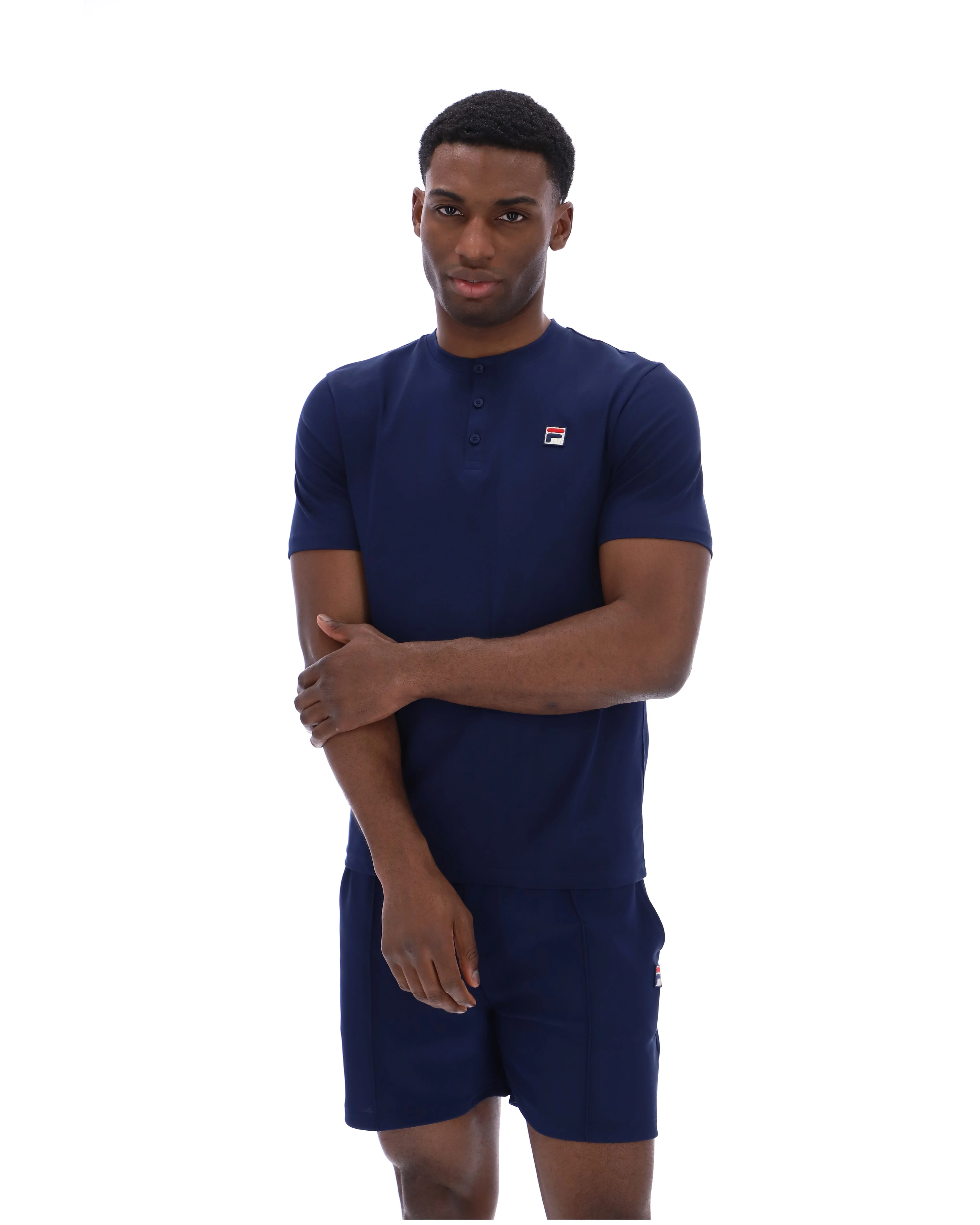 Fila Navy Valentino Essential Collared Tee - Image 6