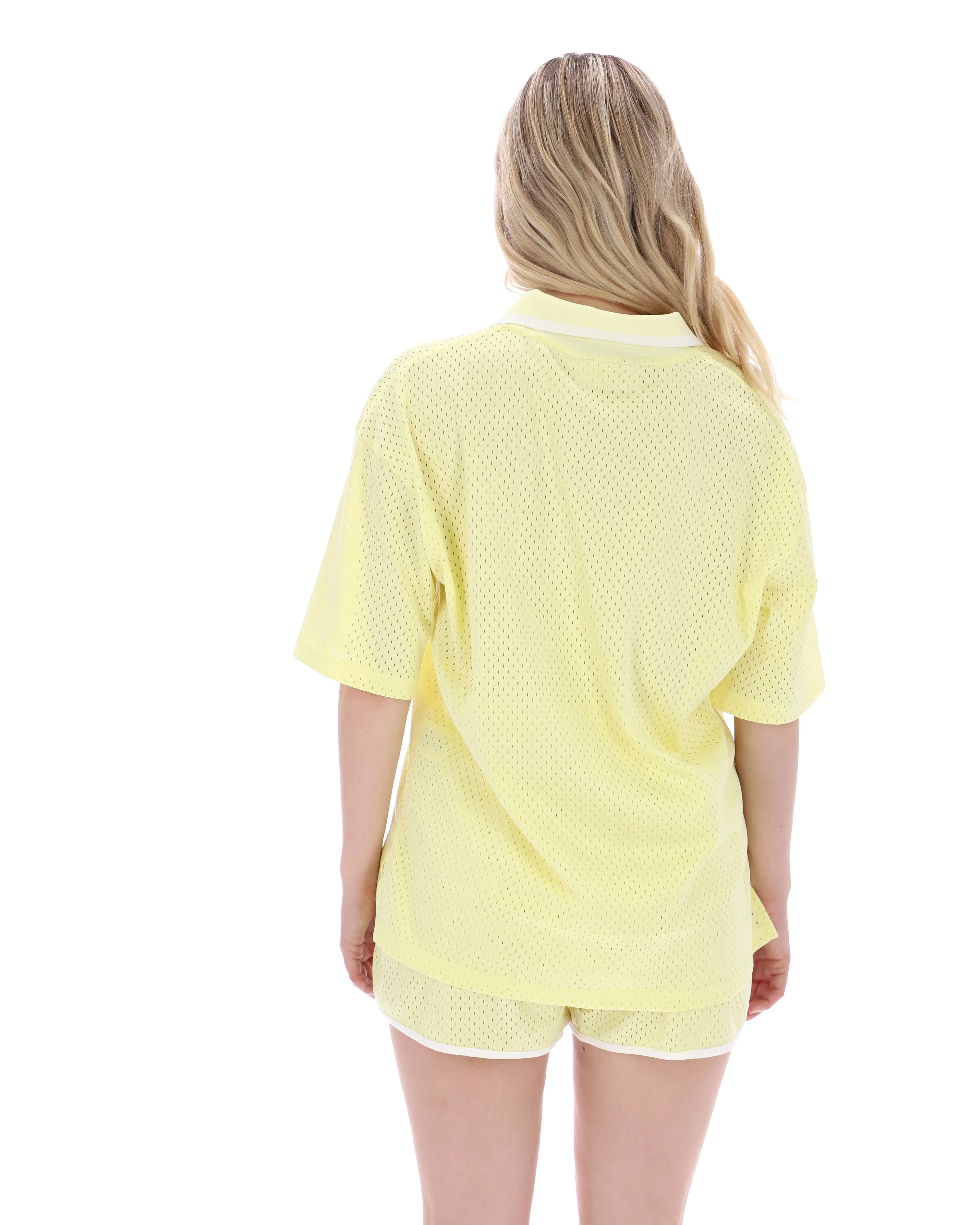 Wax Yellow Vernazza Football Collar Tee - Image 8