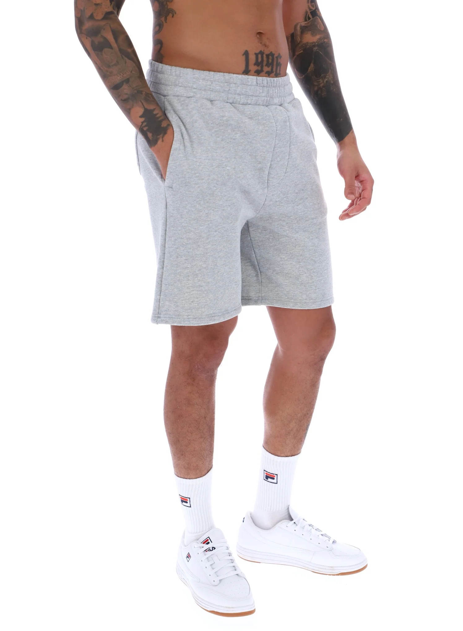Grey Marl Vico Fleece short - Image 4