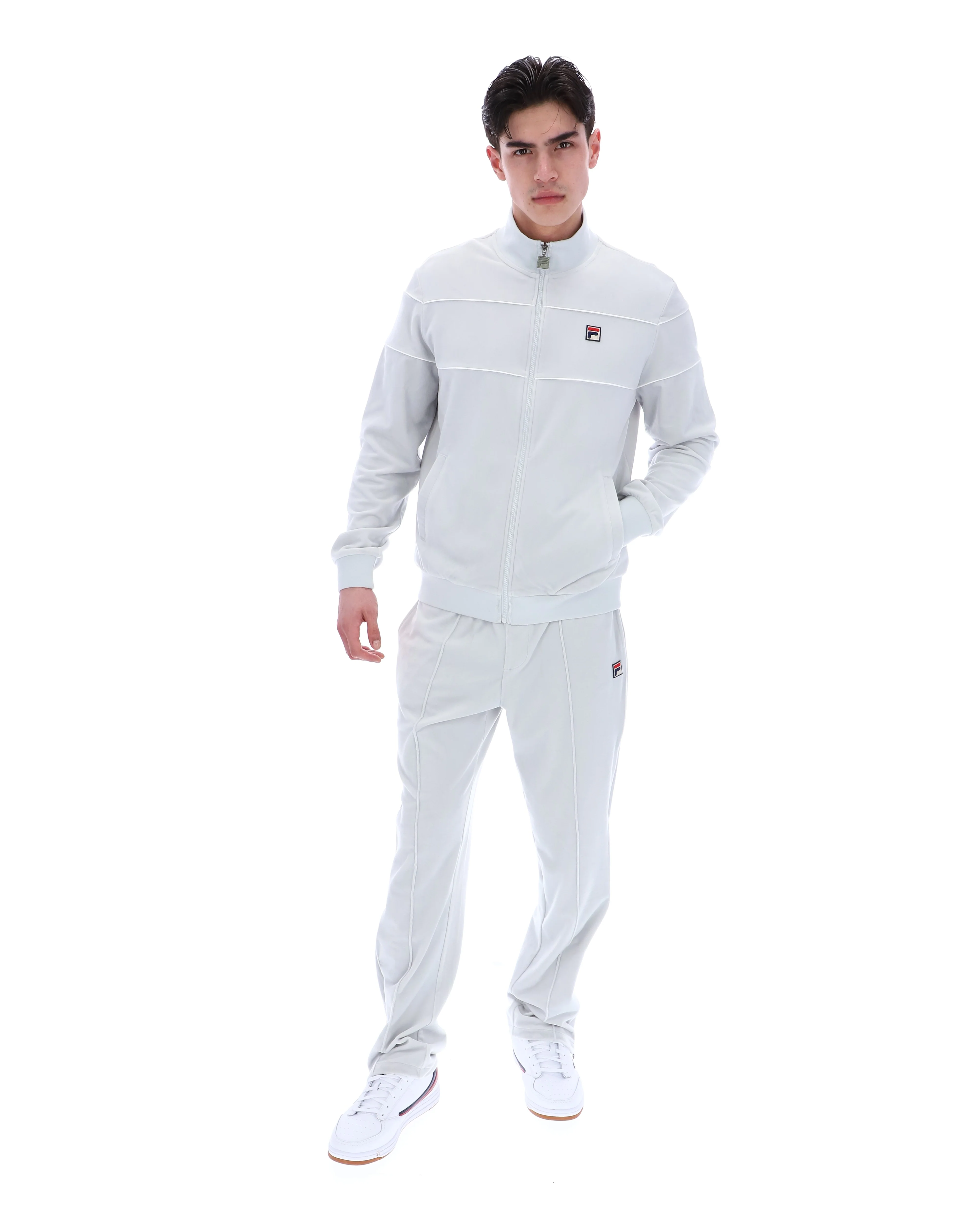 Dawn Blue Vittorio Velour Track Top - Image 4