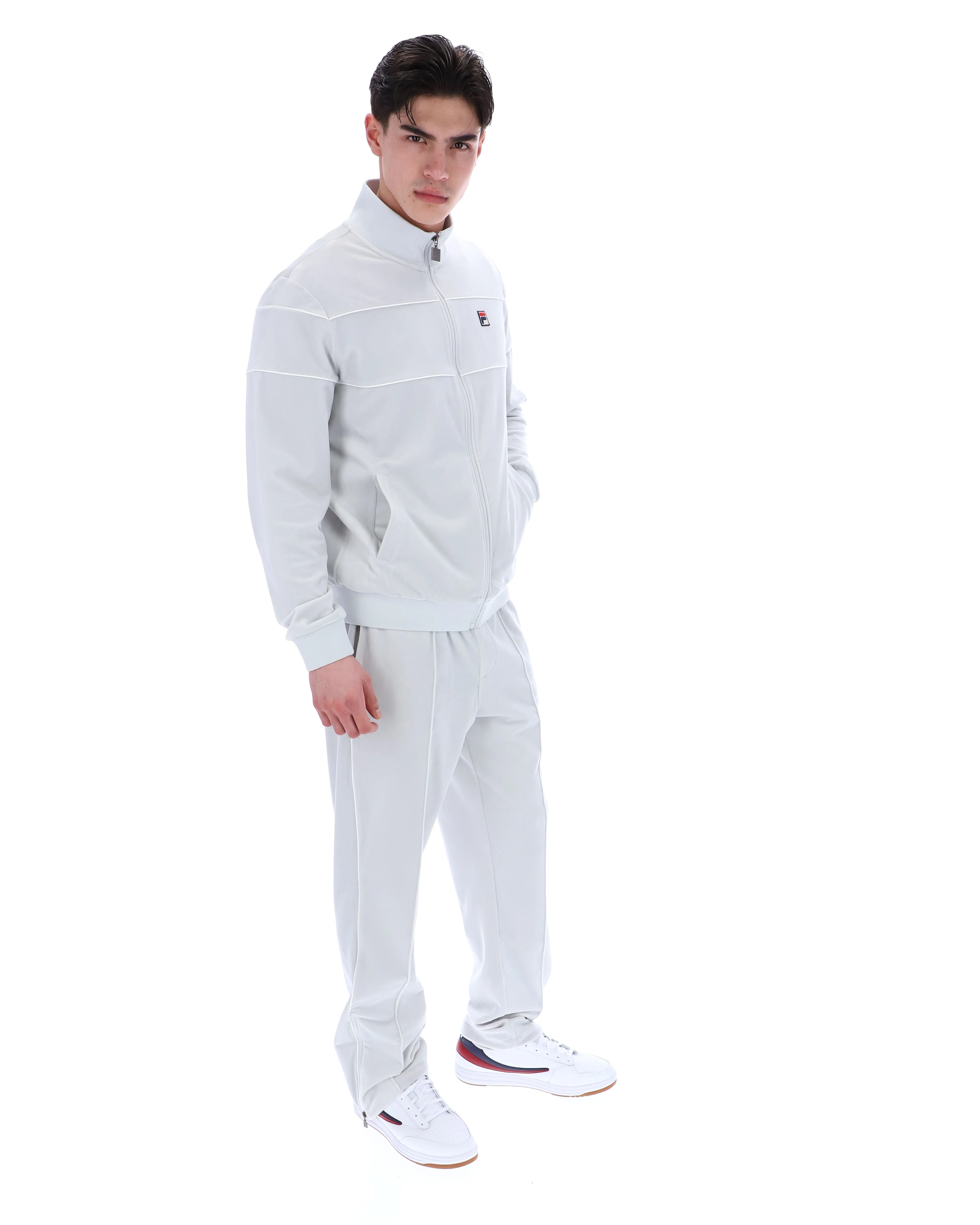 Dawn Blue Vittorio Velour Track Top - Image 5
