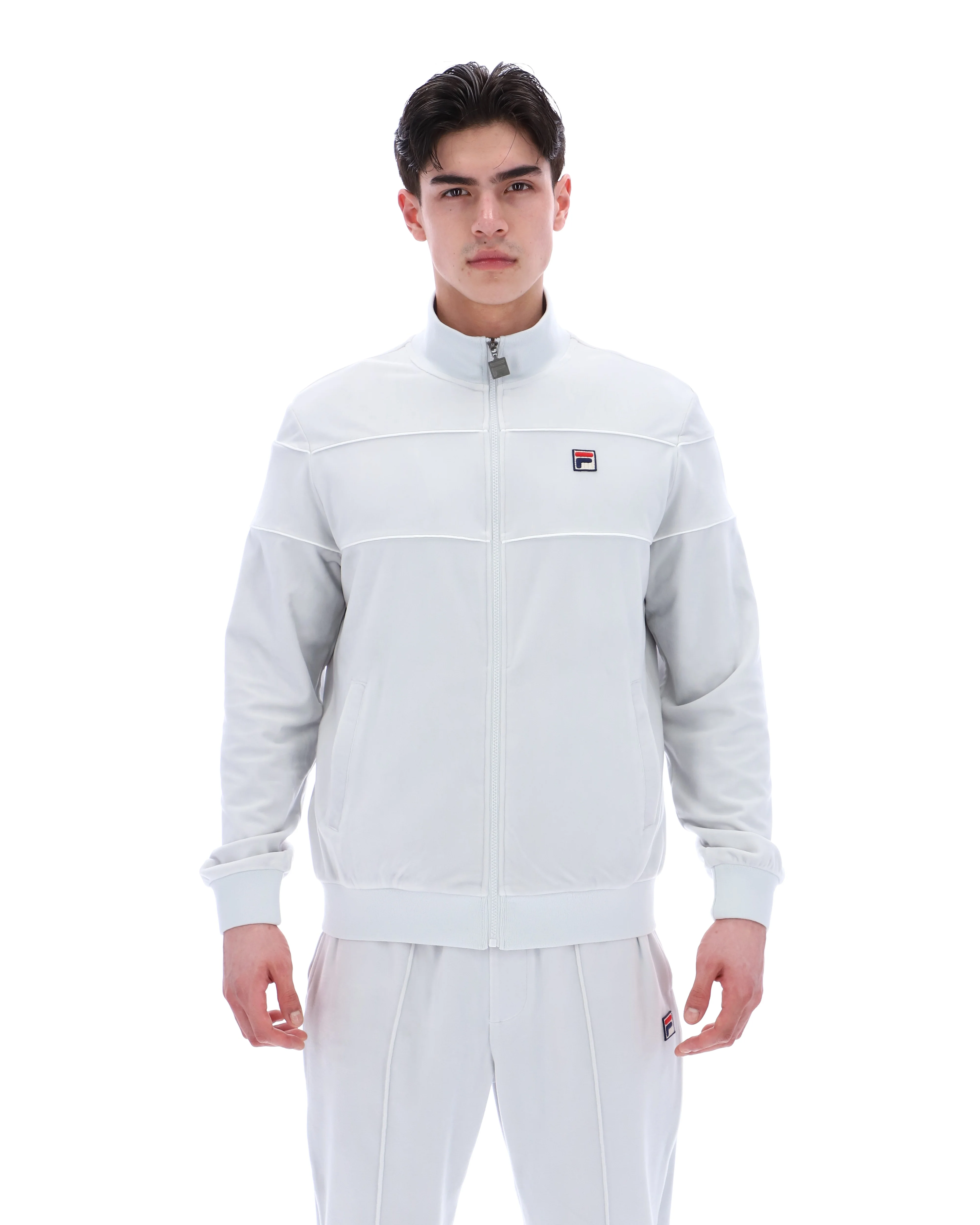 Dawn Blue Vittorio Velour Track Top - Image 6