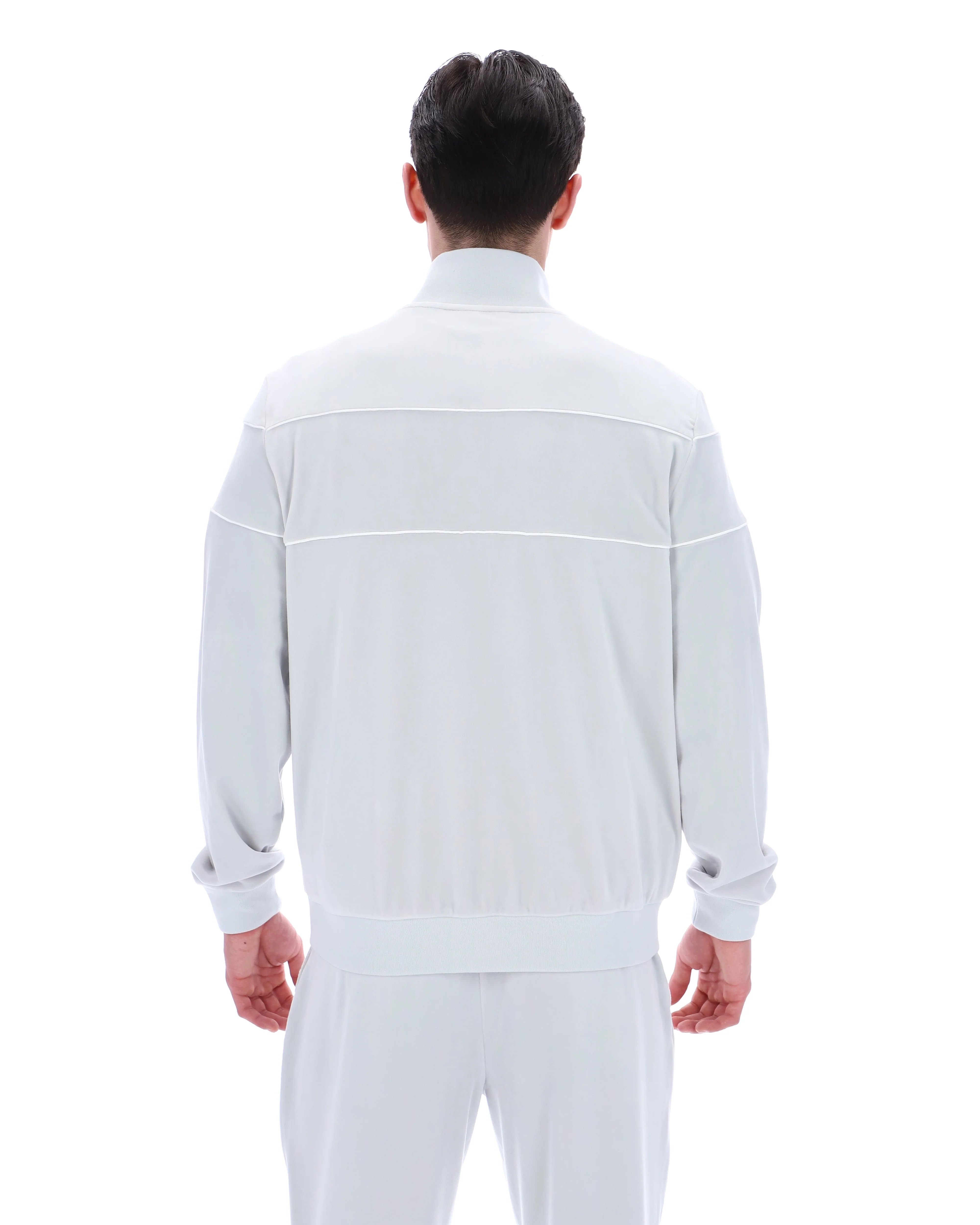Dawn Blue Vittorio Velour Track Top - Image 8