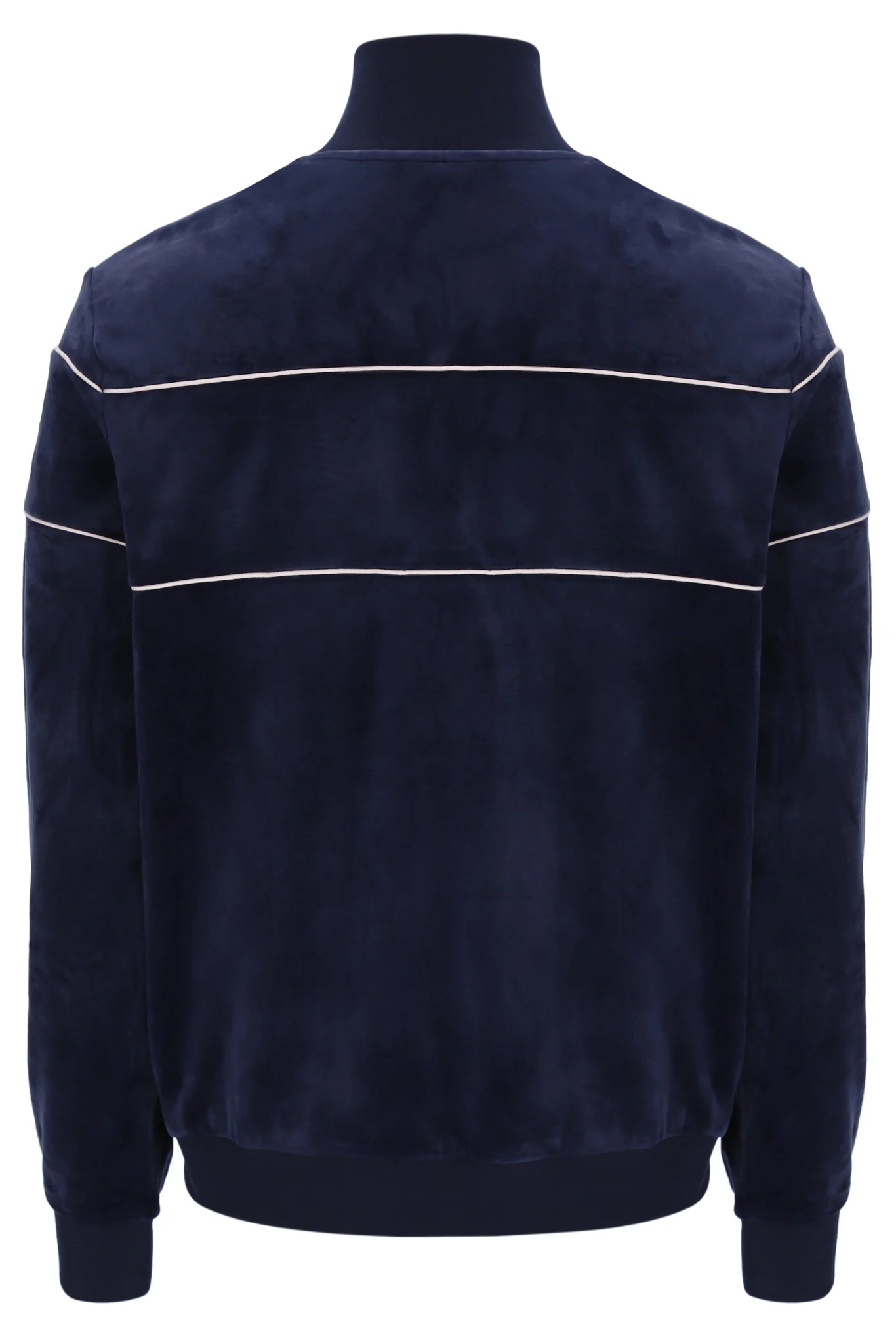 Fila Navy Vittorio Velour Track Top - Image 9