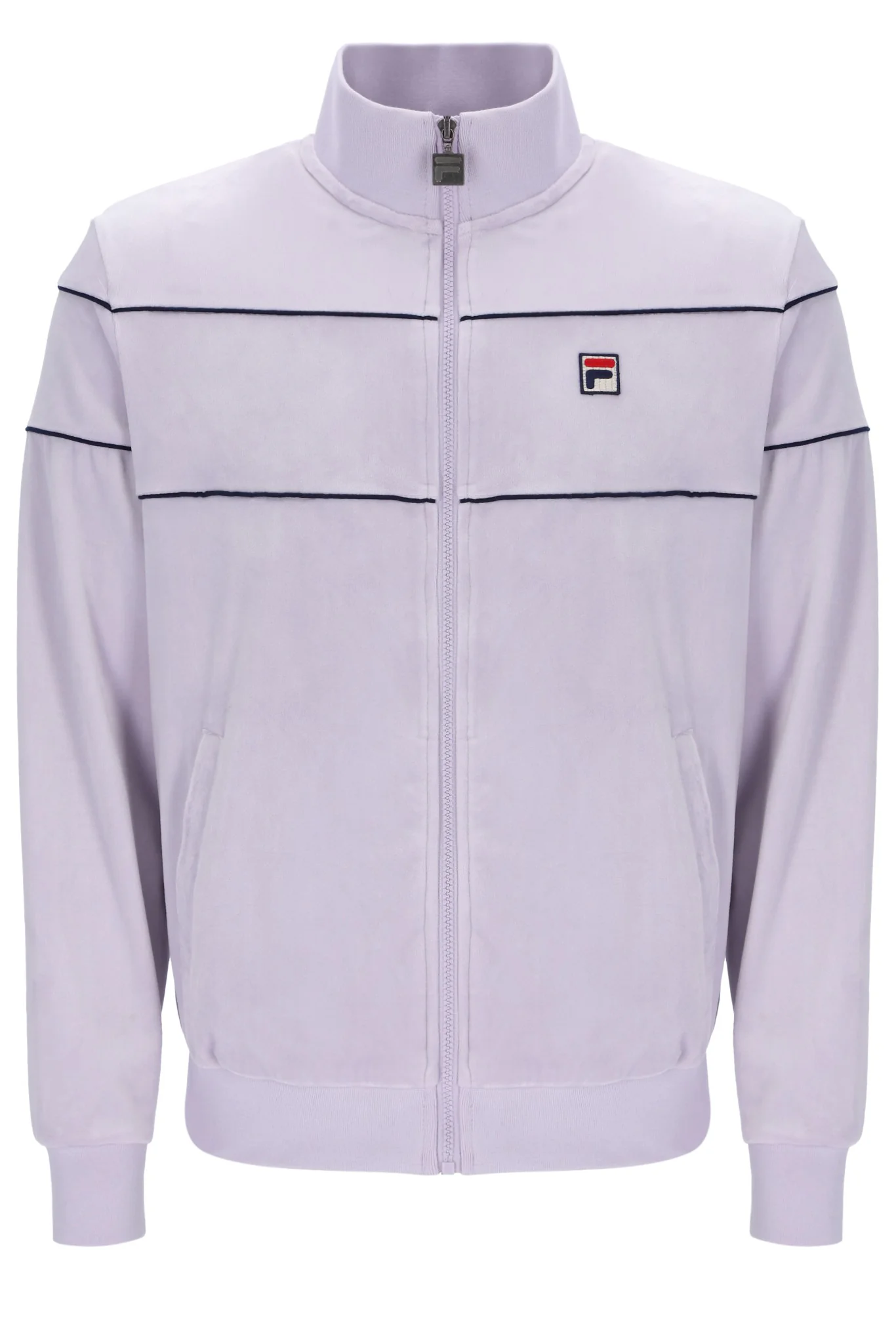 Misty Lilac Vittorio Velour Track Tops - Image 2