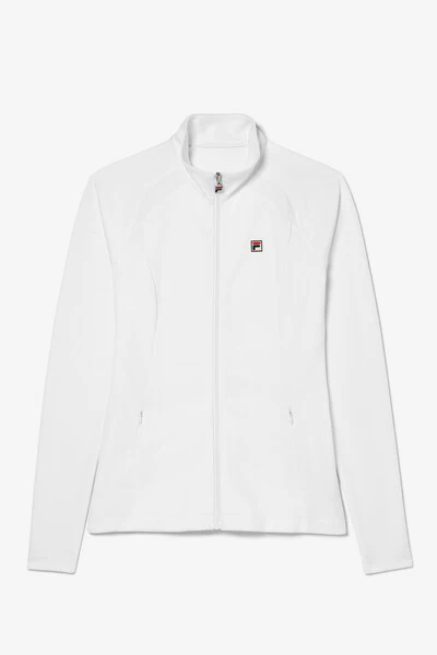 White Whiteline Pro Tennis Track Top - Image 2